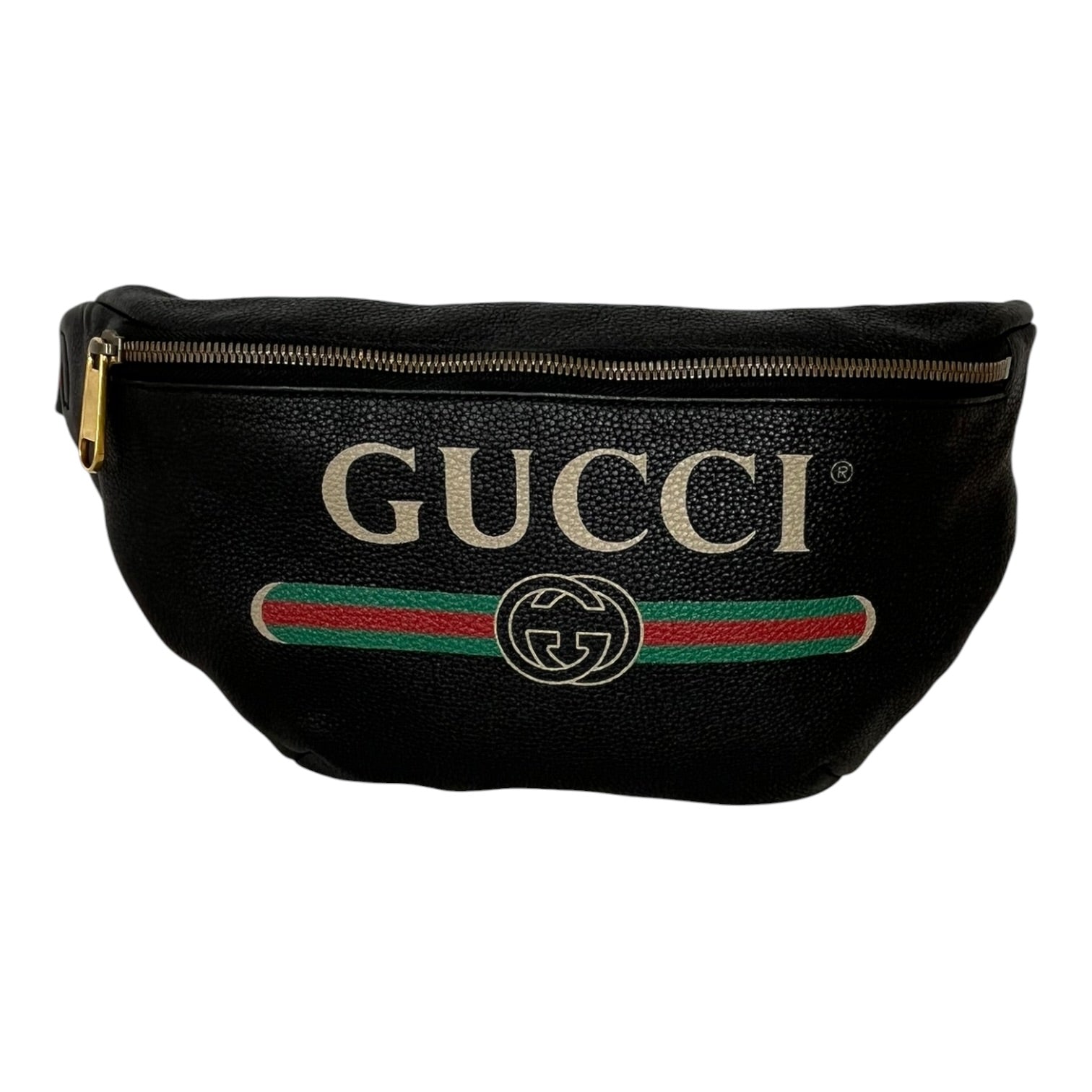 GUCCI/Bag/Leather/BLK/Waist Belt Bag Logo view 1