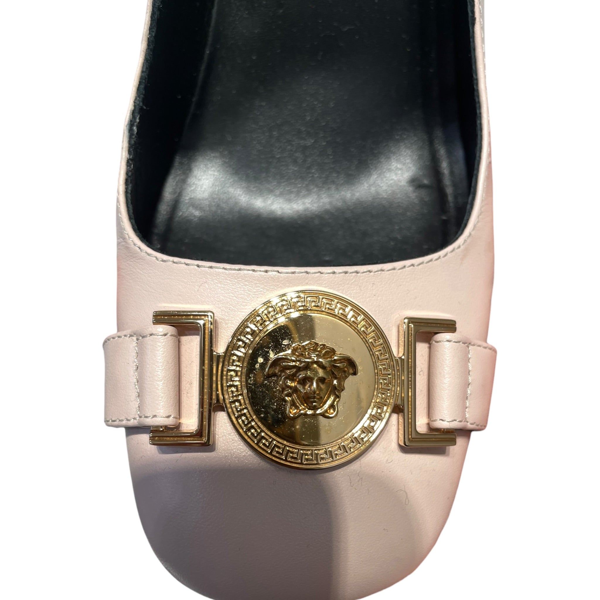 VERSACE/Heels/EU 36/Leather/PNK/MEDUSA EMBLEM HEELS view 5