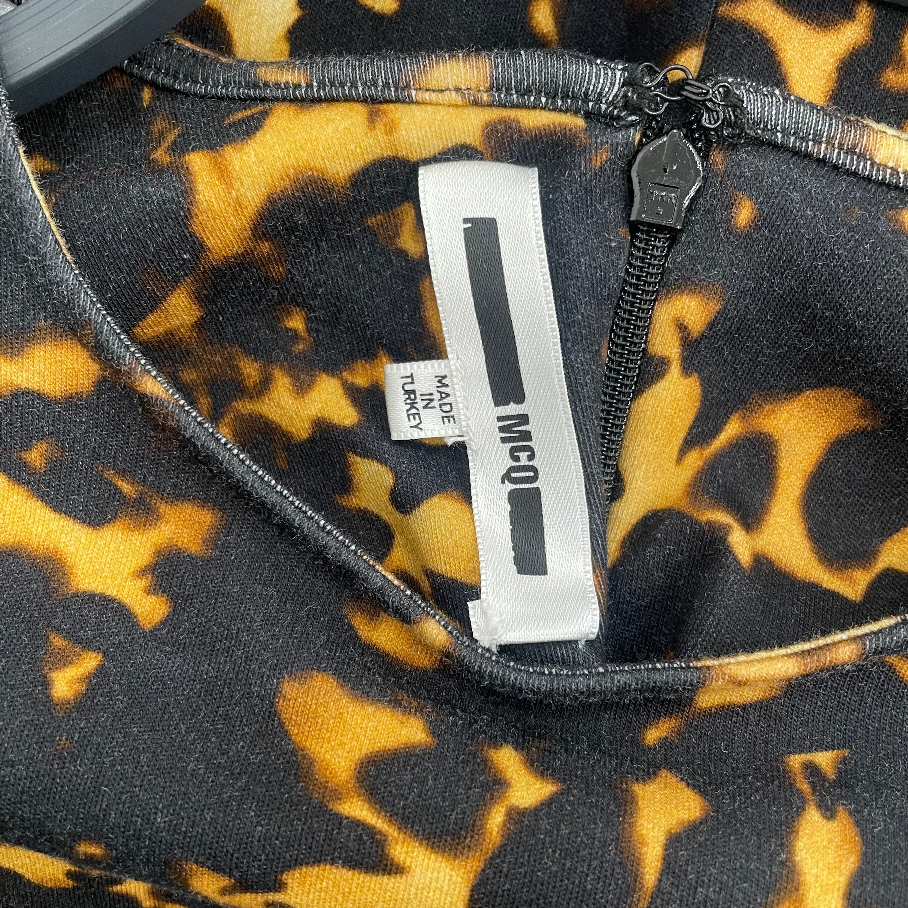McQ Alexander McQueen/SS Dress/M/All Over Print/Cotton/BLK/ view 3