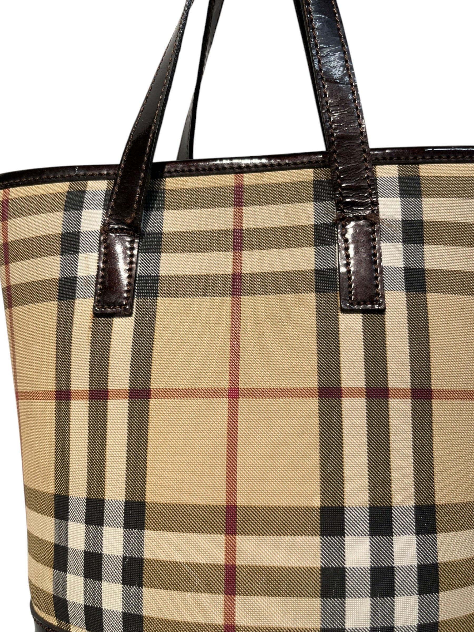 BURBERRY/Tote Bag/Gingham Check/Polyester/CML/BUCKET TOTE view 5