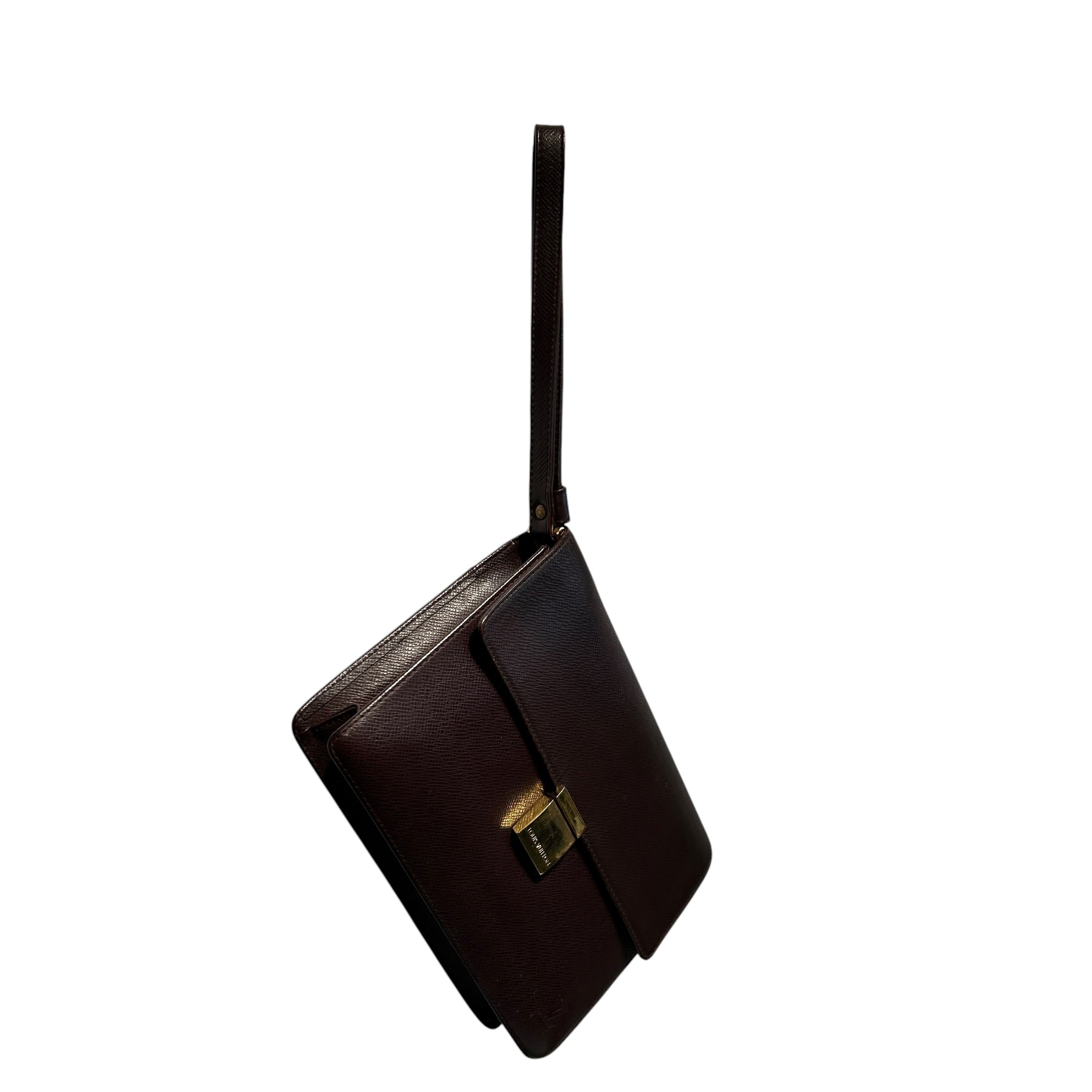 LOUIS VUITTON/Clutch Bag/Leather/BRW/Taiga Selenga view 6