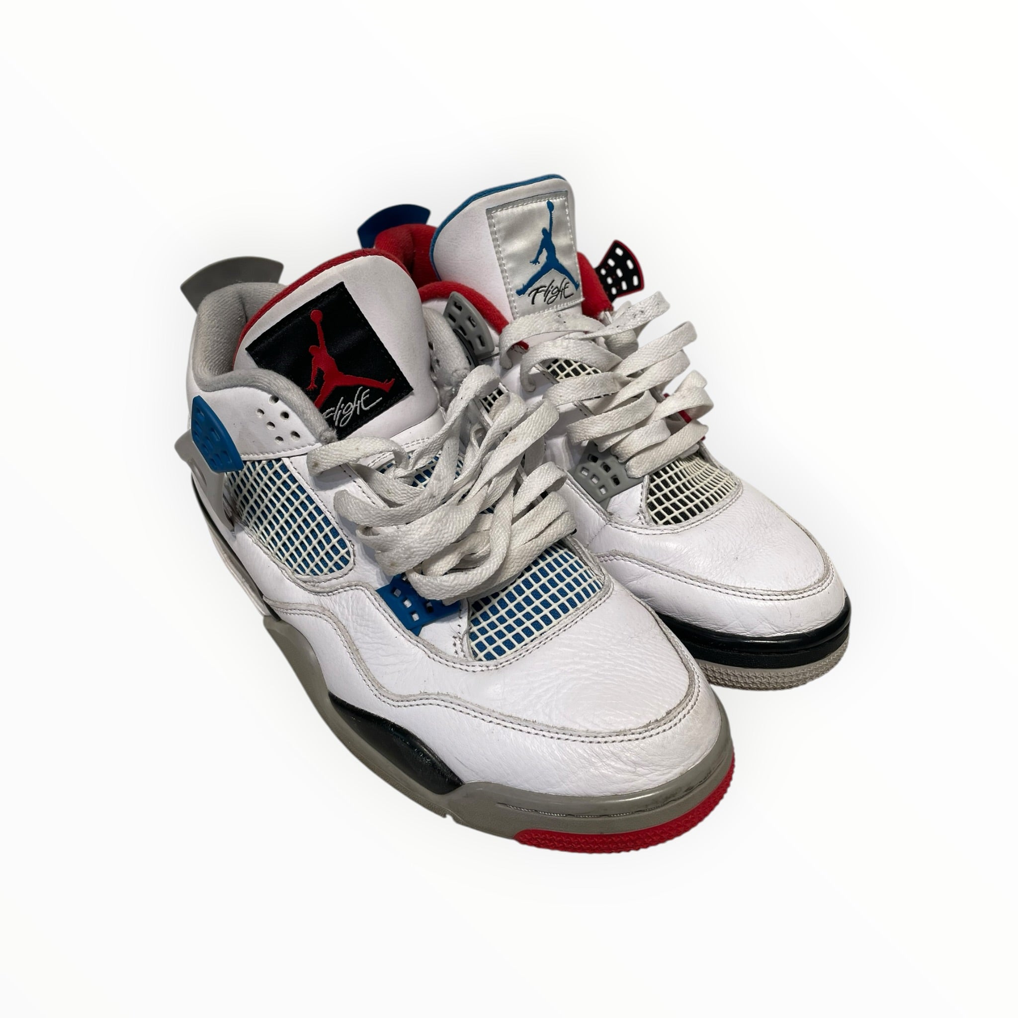 JORDAN BRAND/Low-Sneakers/US 10.5/Leather/WHT/jordan 4 what the view 1