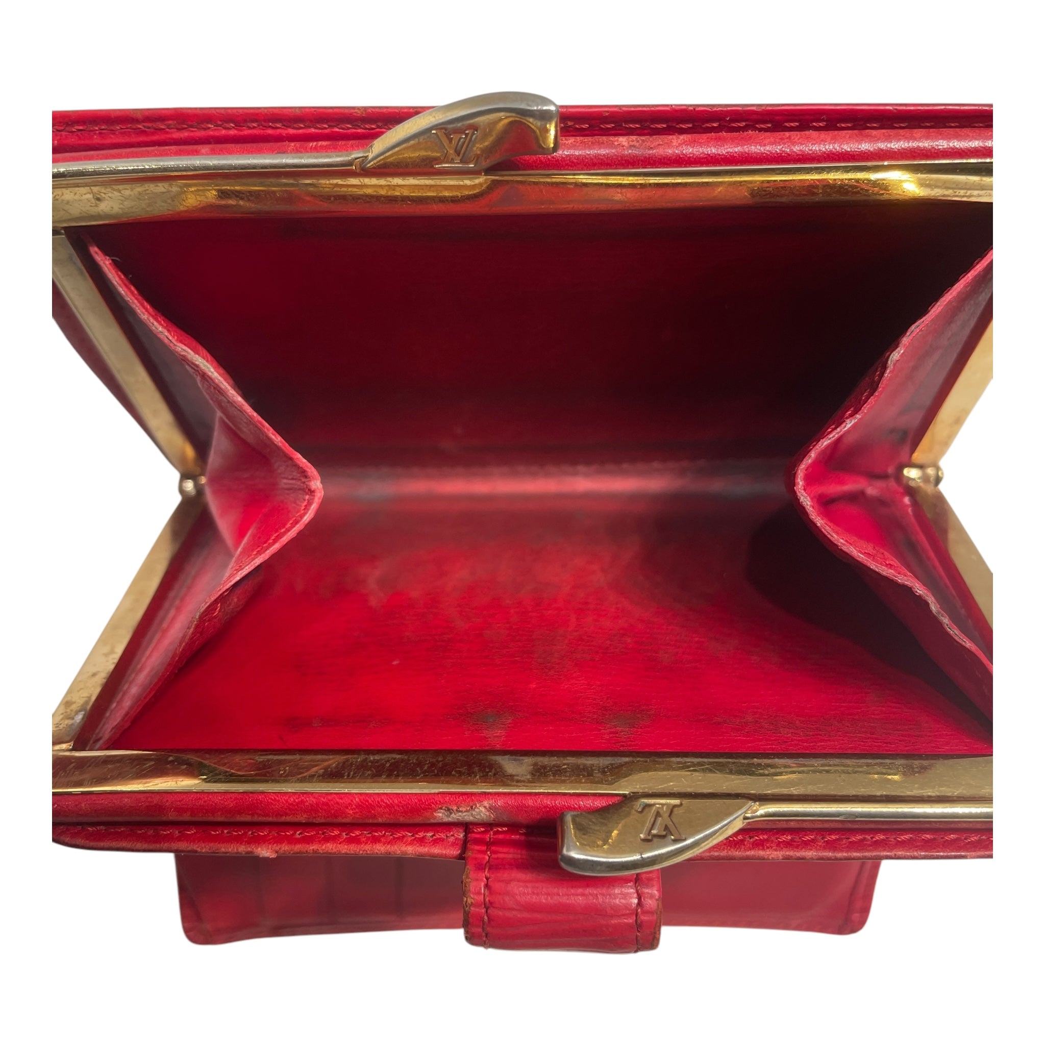 LOUIS VUITTON/Bifold Wallet/Leather/RED/Epi Leather view 6