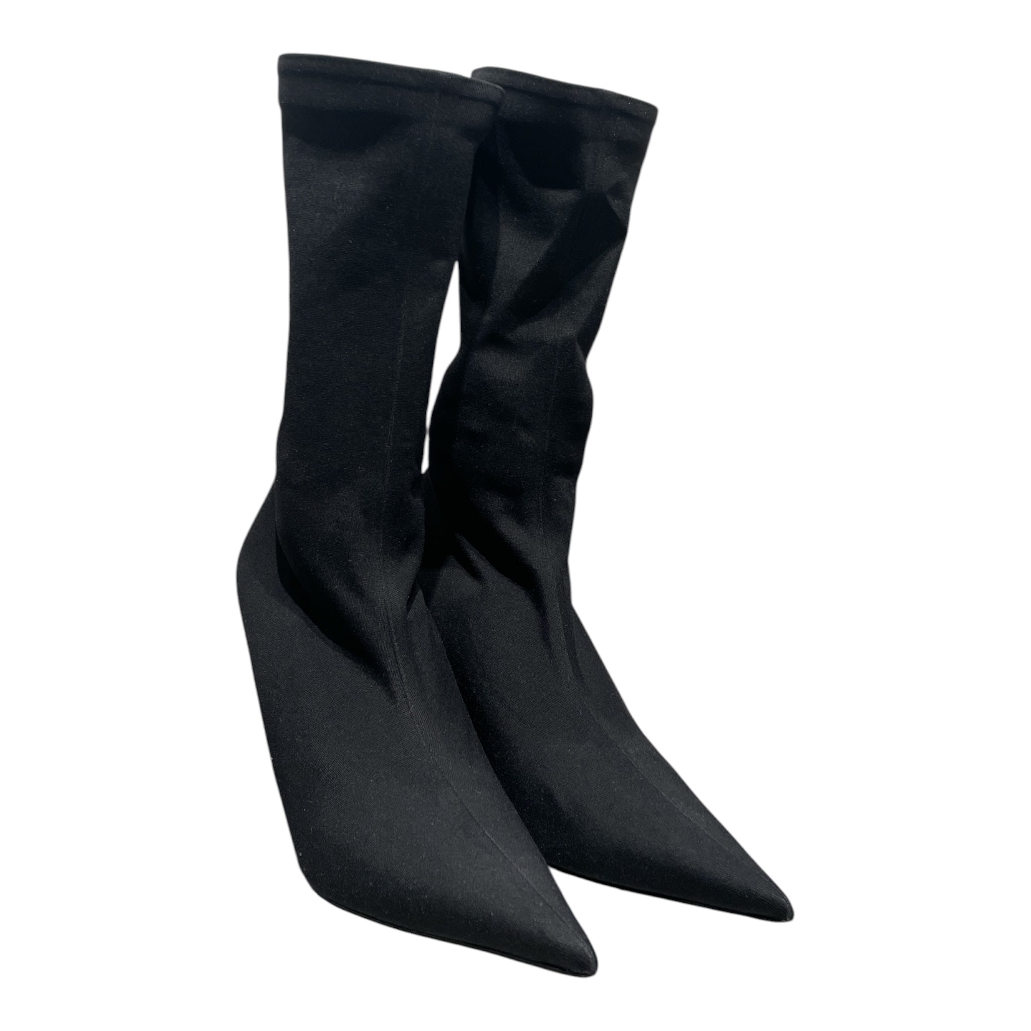 BALENCIAGA/Heels/EU 36/Cotton/BLK/Sock heels view 1