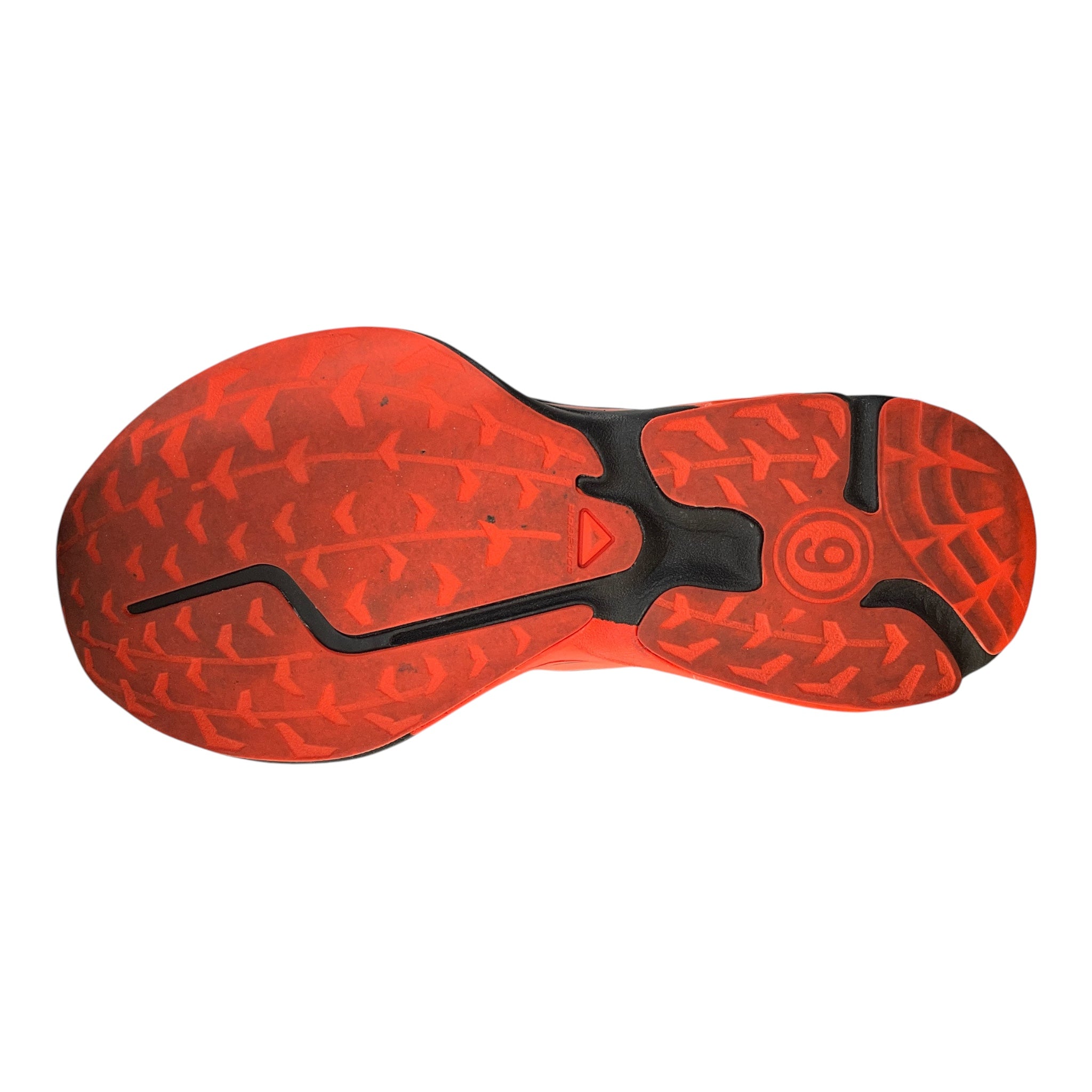 salomon/MM6/Low-Sneakers/US 9.5/BLK/orange accent view 3