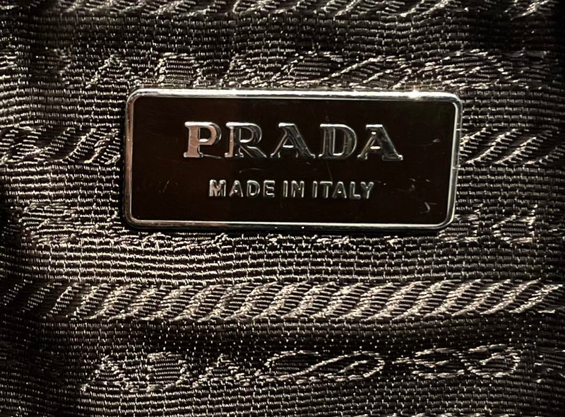 PRADA/Hand Bag/M/Leather/MLT/white holes brown strap
