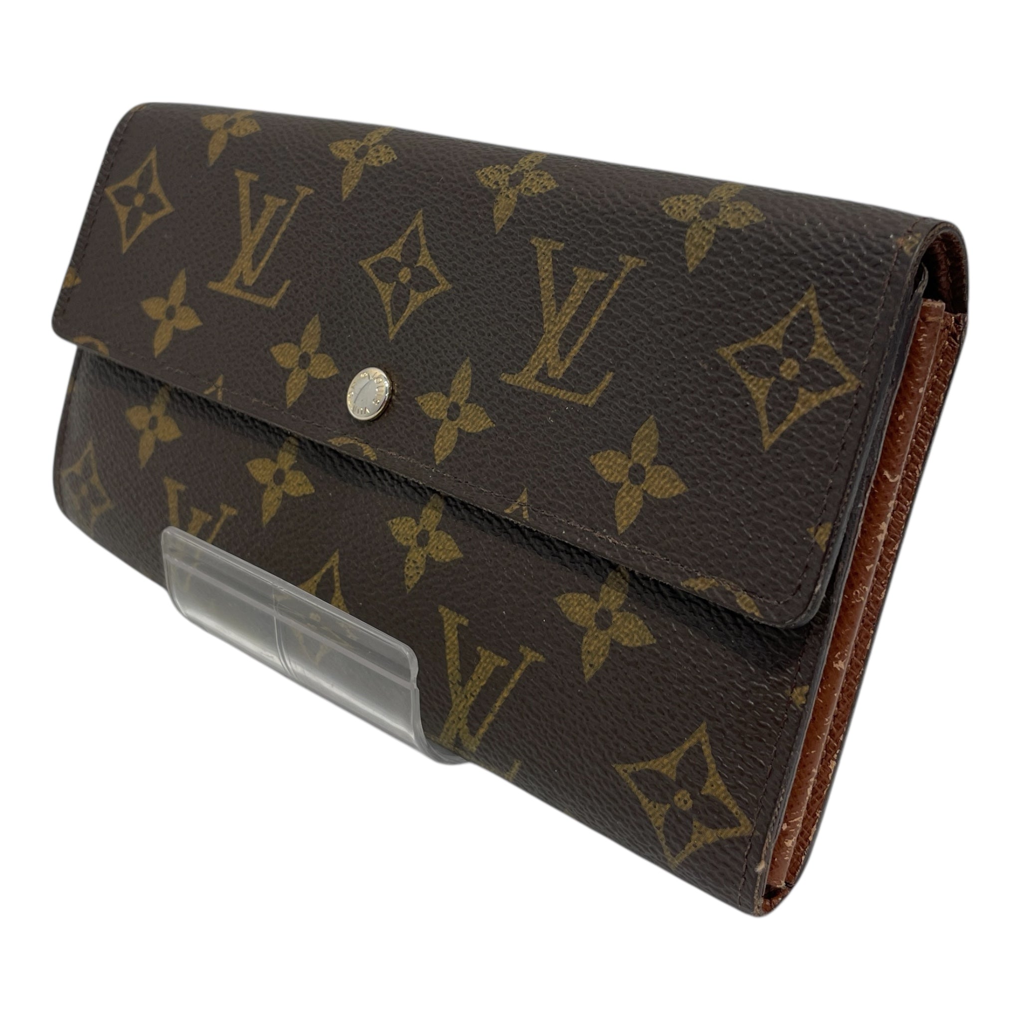 LOUIS VUITTON/Bifold Wallet/Monogram/Leather/BRW/LONG BIFOLD MONOGRAM WALLET view 1