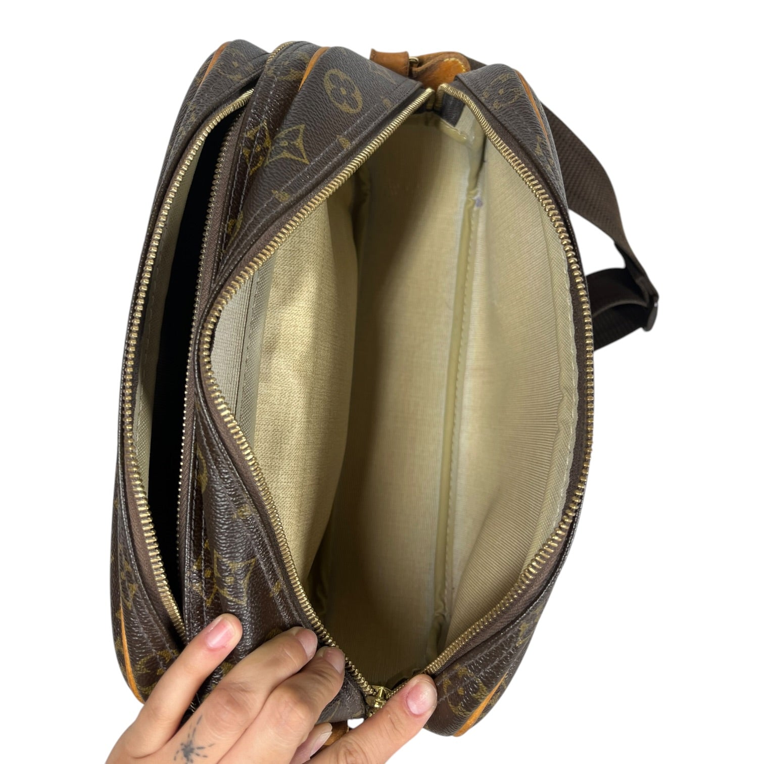 LOUIS VUITTON/Cross Body Bag/Monogram/Leather/BRW/REPORTER PM view 4