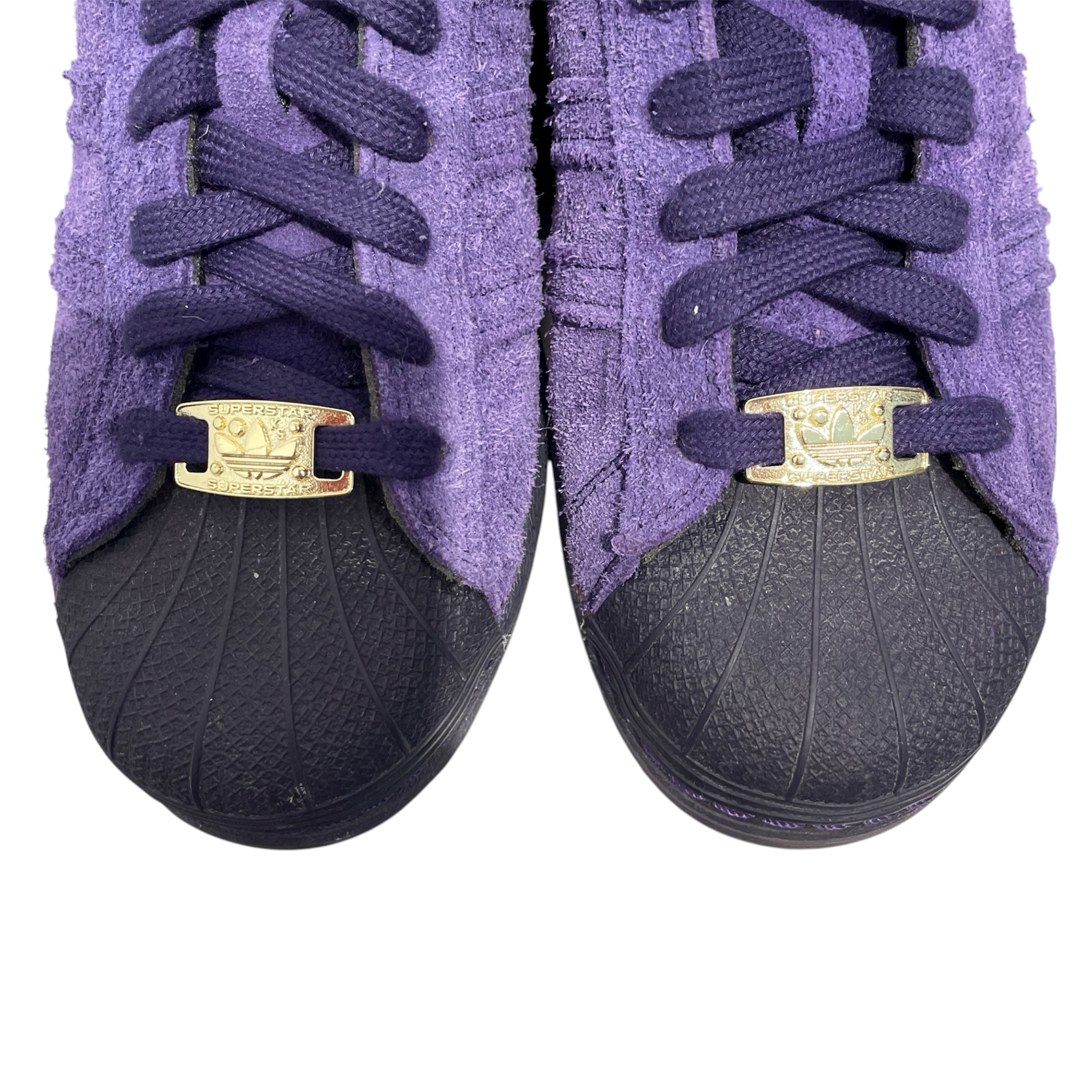 adidas/Low-Sneakers/US 8/Suede/PPL/adidas x kader superstar adv view 4