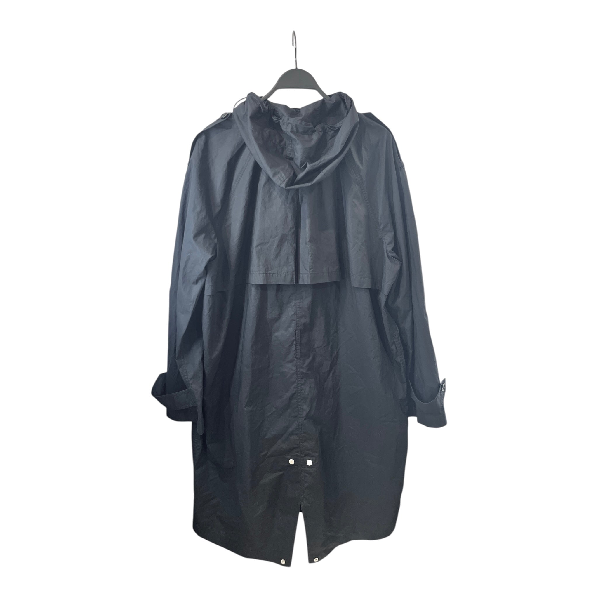 Helmut Lang/Jacket/M/Cotton/NVY/HOODED RAINCOAT PARKA view 2