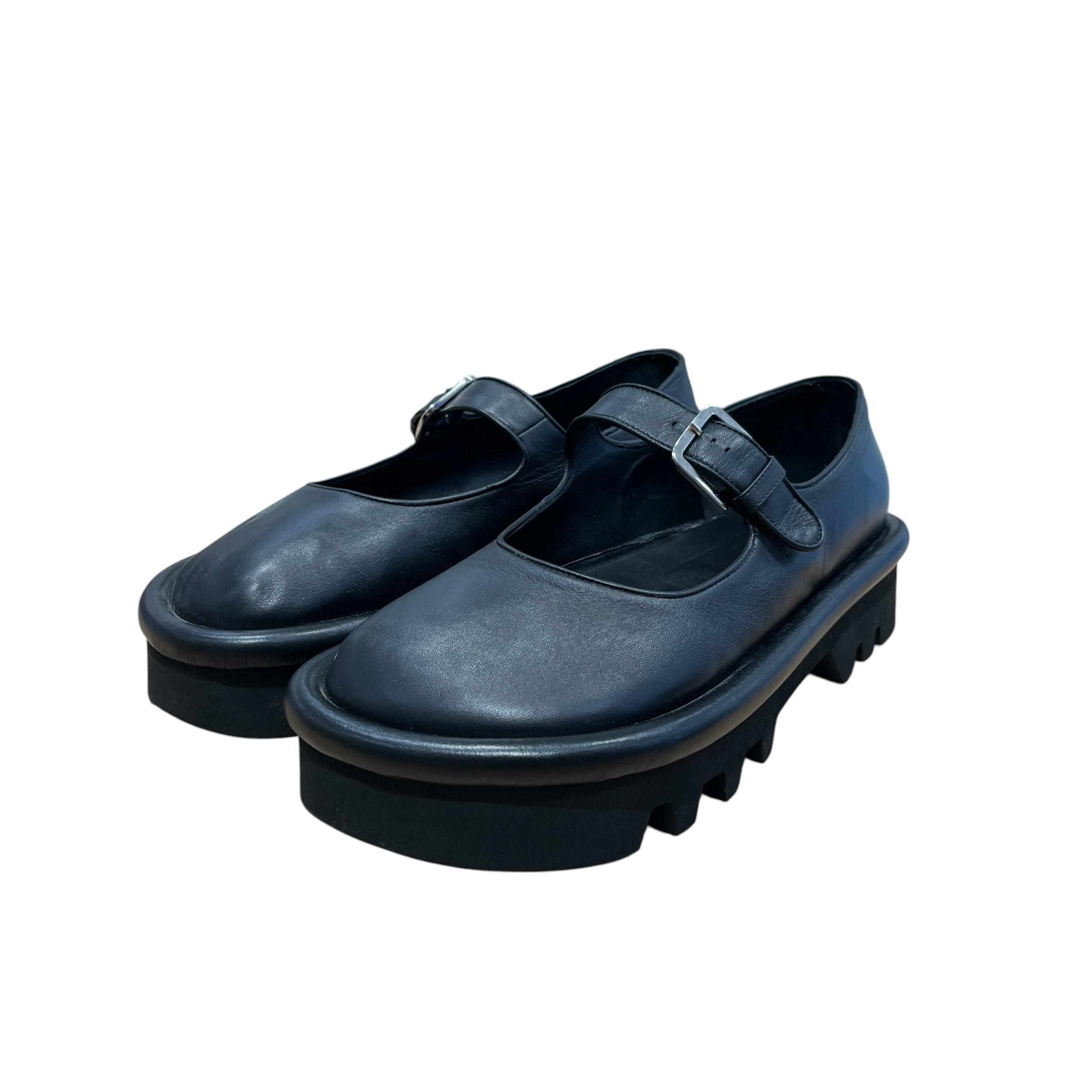 JW ANDERSON(J.W.ANDERSON)/Loafers/EU 45/Leather/BLK/Bumper Mary Janes view 1