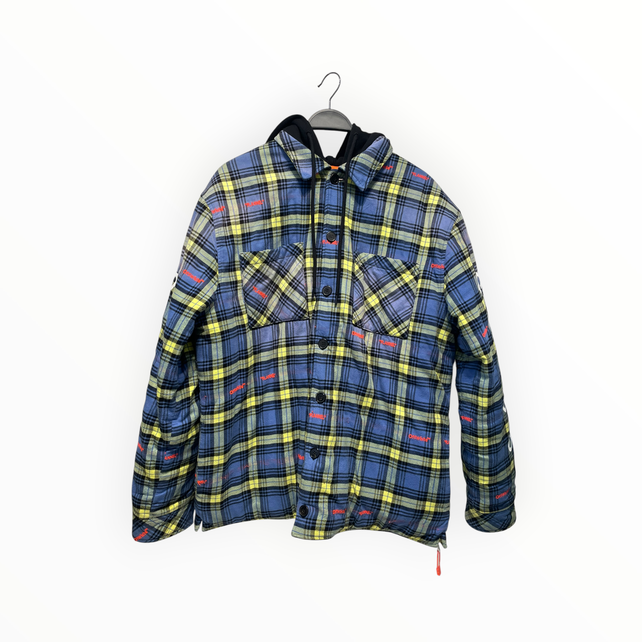 OFF-WHITE/Jacket/M/Cotton/BLU/Plaid/flannel chain jacket view 1