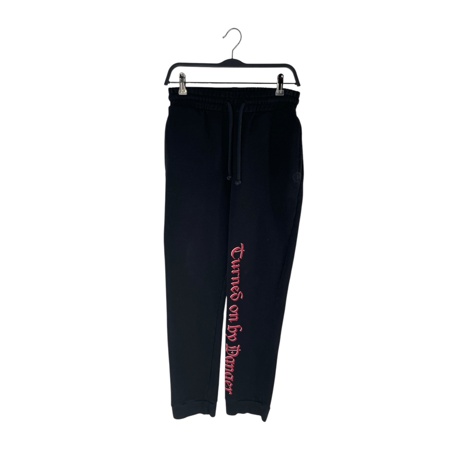 VETEMENTS/Pants/M/Cotton/BLK/Graphic/TURNED ON BY DANGER SWEATS view 1