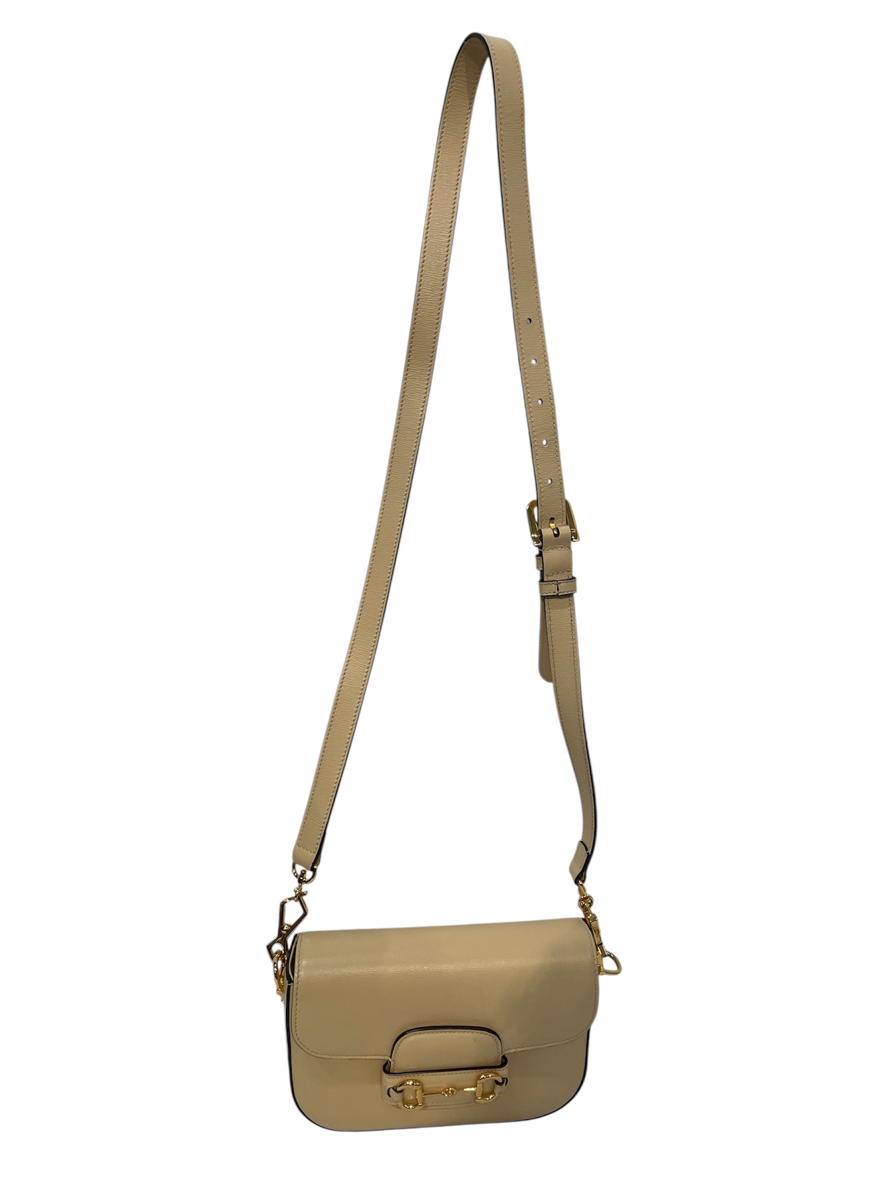GUCCI/Cross Body Bag/Leather/CRM/Horsebit 1955 view 1