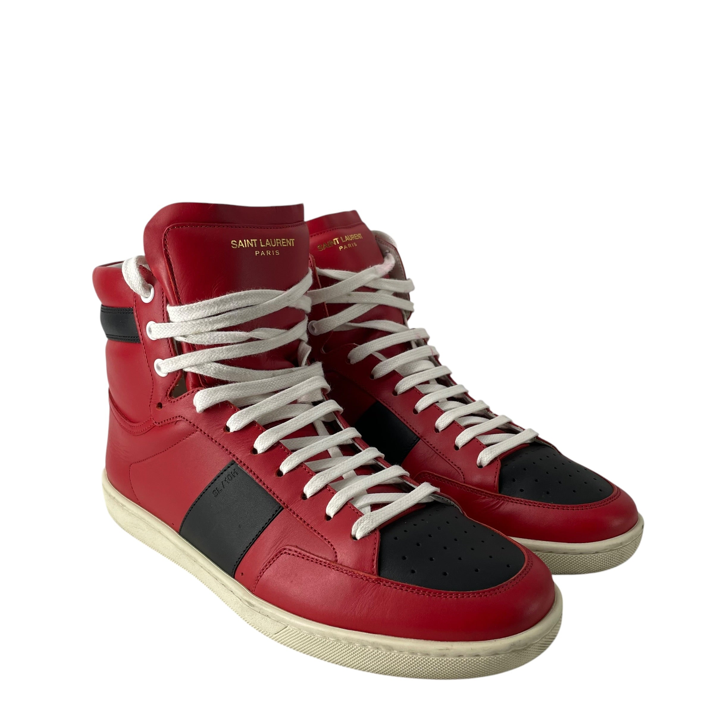 SAINT LAURENT/Hi-Sneakers/EU 44/Leather/RED/SL/10H HIGH TOP view 1