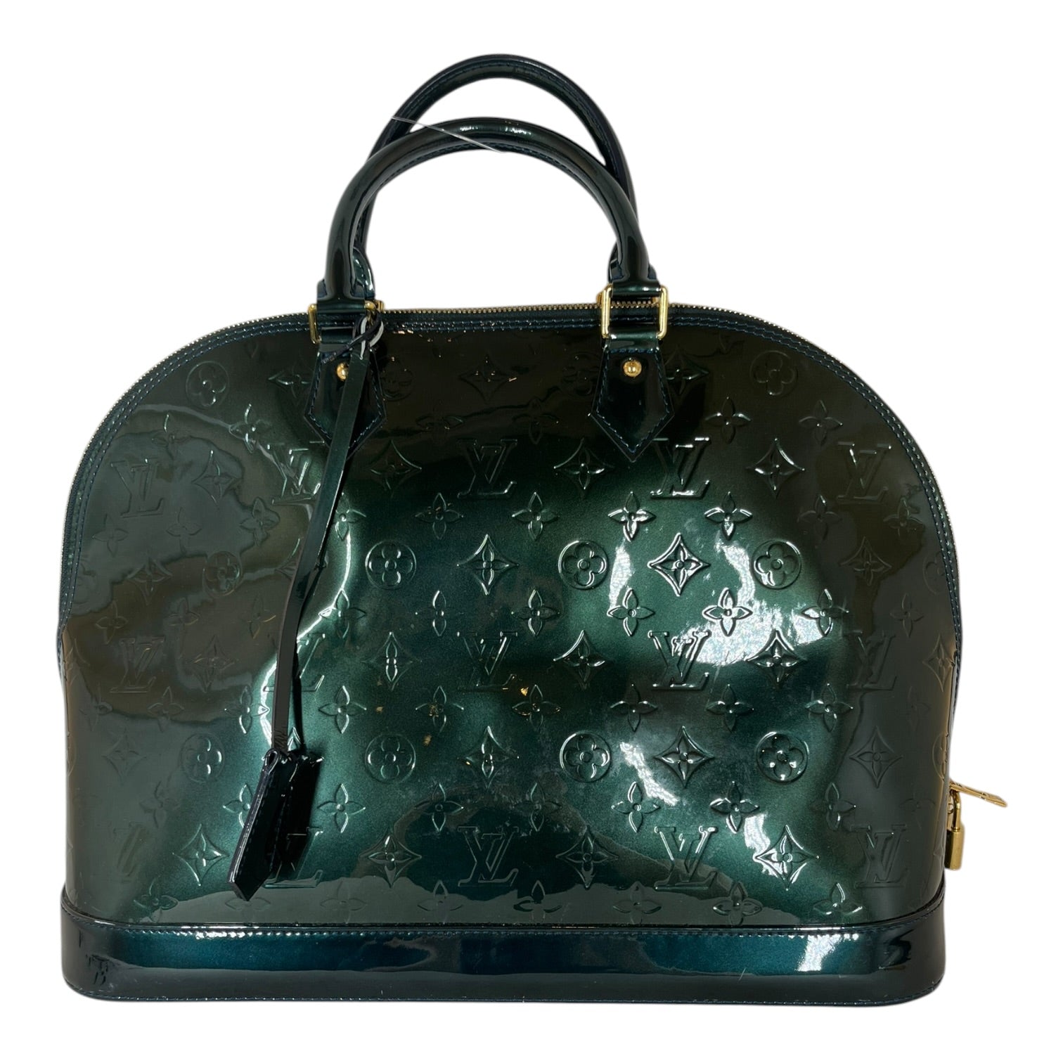 LOUIS VUITTON/Hand Bag/Monogram/Leather/GRN/Louis Vuitton Patent Leather view 1