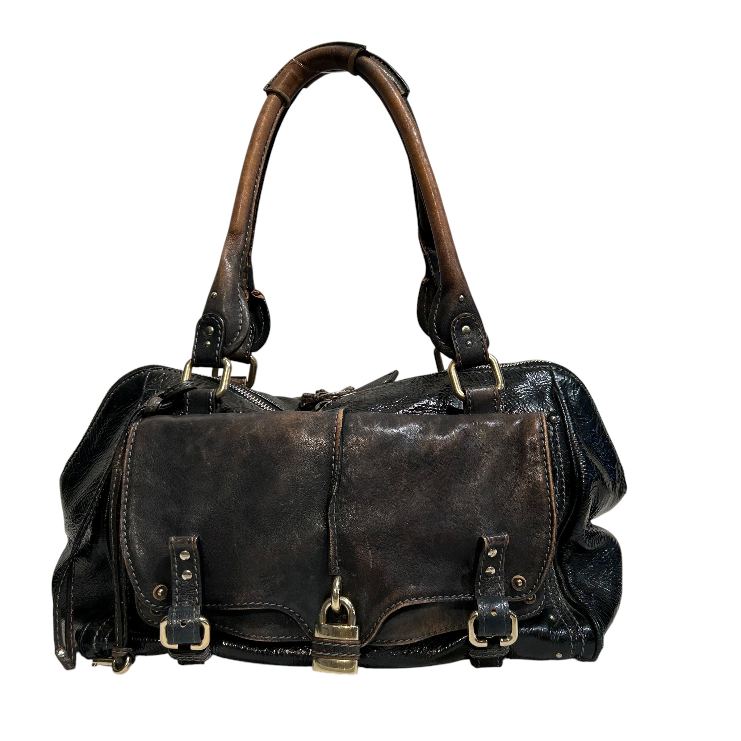 Chloe/Bag/Leather/BLK/Multi Flap W/ Lock view 1