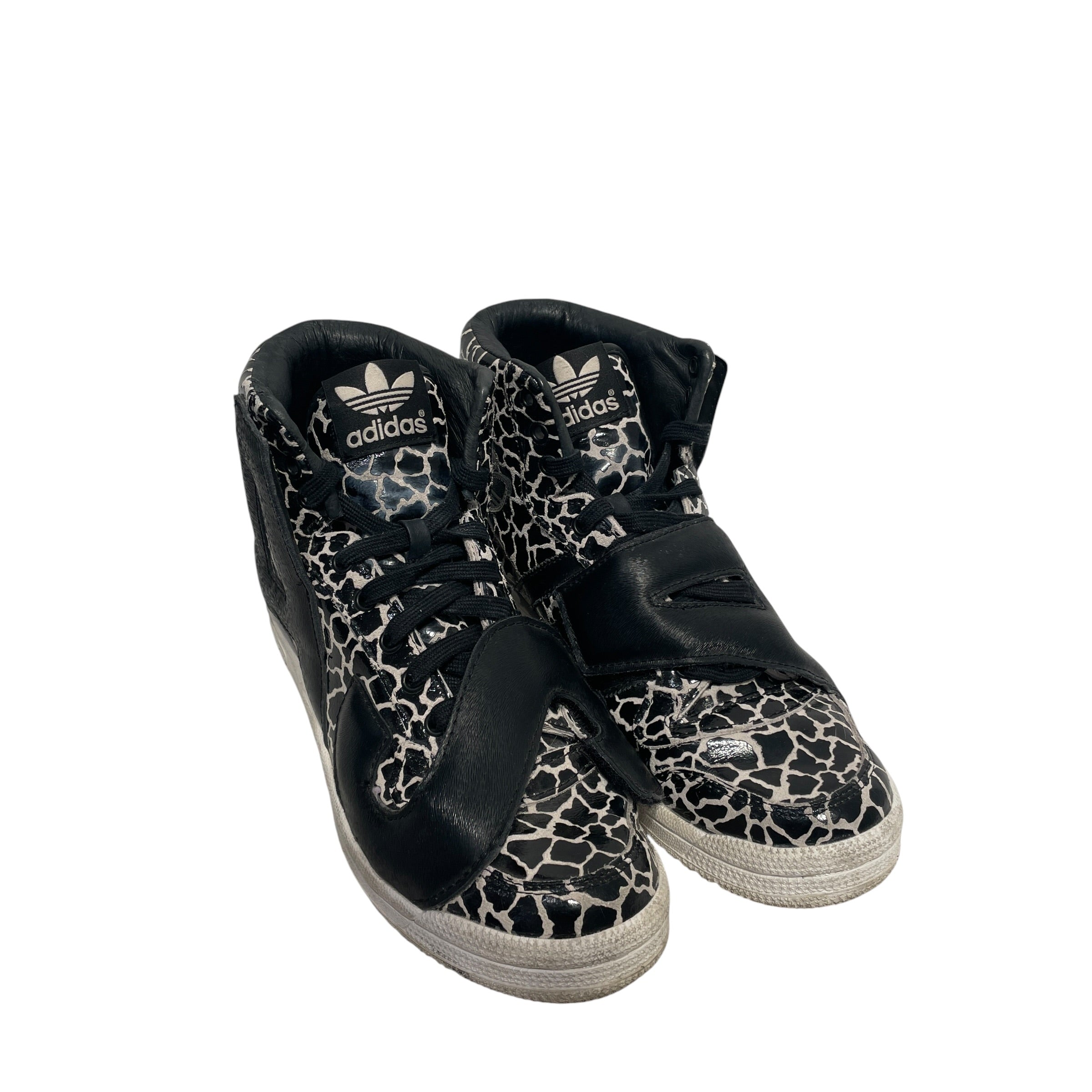 adidas/Hi-Sneakers/US 7/All Over Print/MLT/U-Tip/GIRAFFE view 1