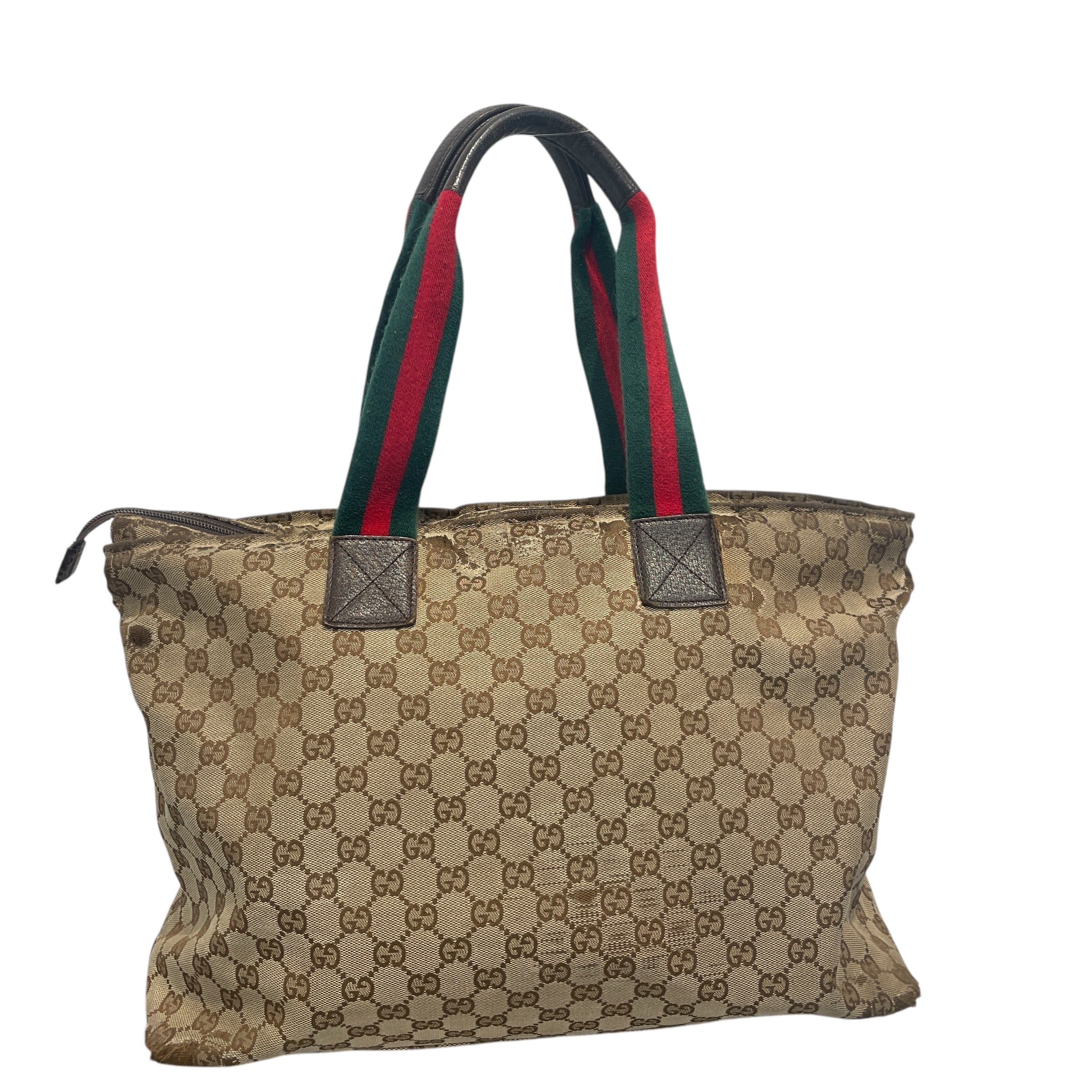 GUCCI/Hand Bag/Monogram/Cotton/BEG/HANDBAG view 2