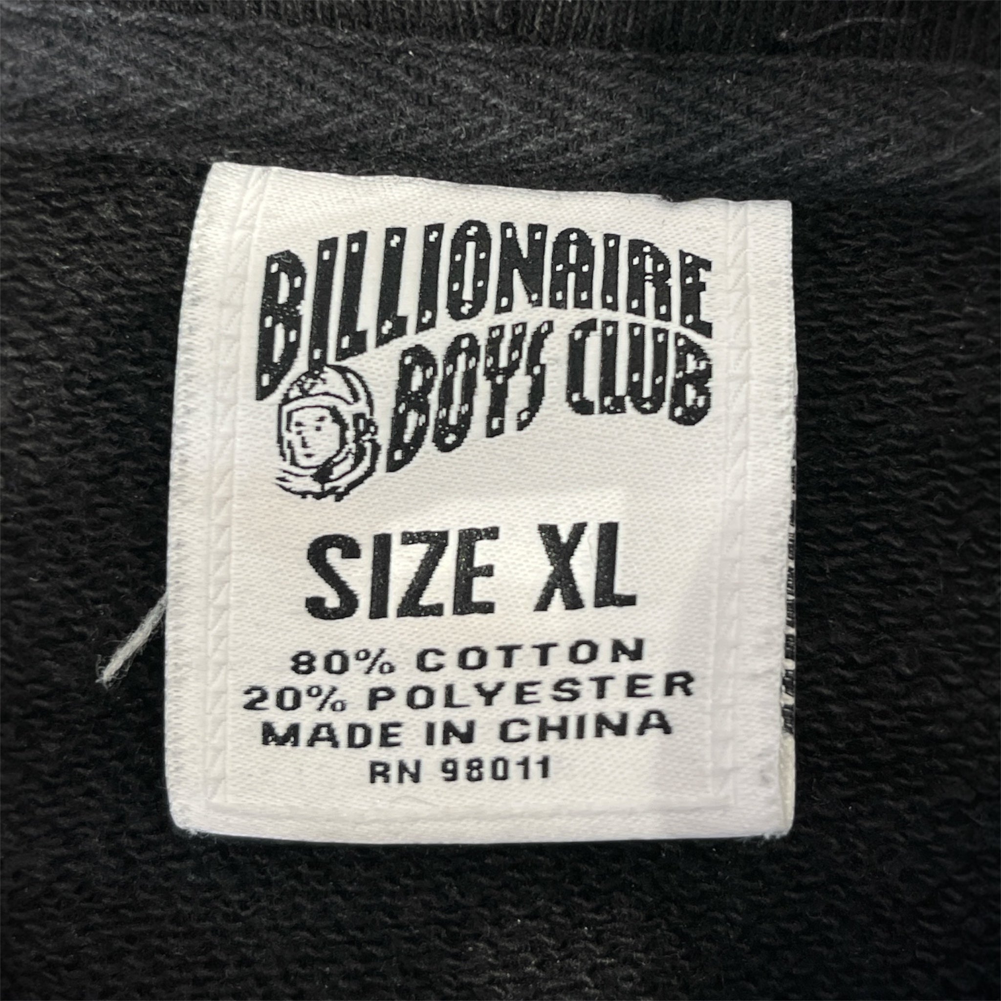 BILLIONAIRE BOYS CLUB/Hoodie/XL/Graphic/Cotton/BLK/RN 980011 view 3