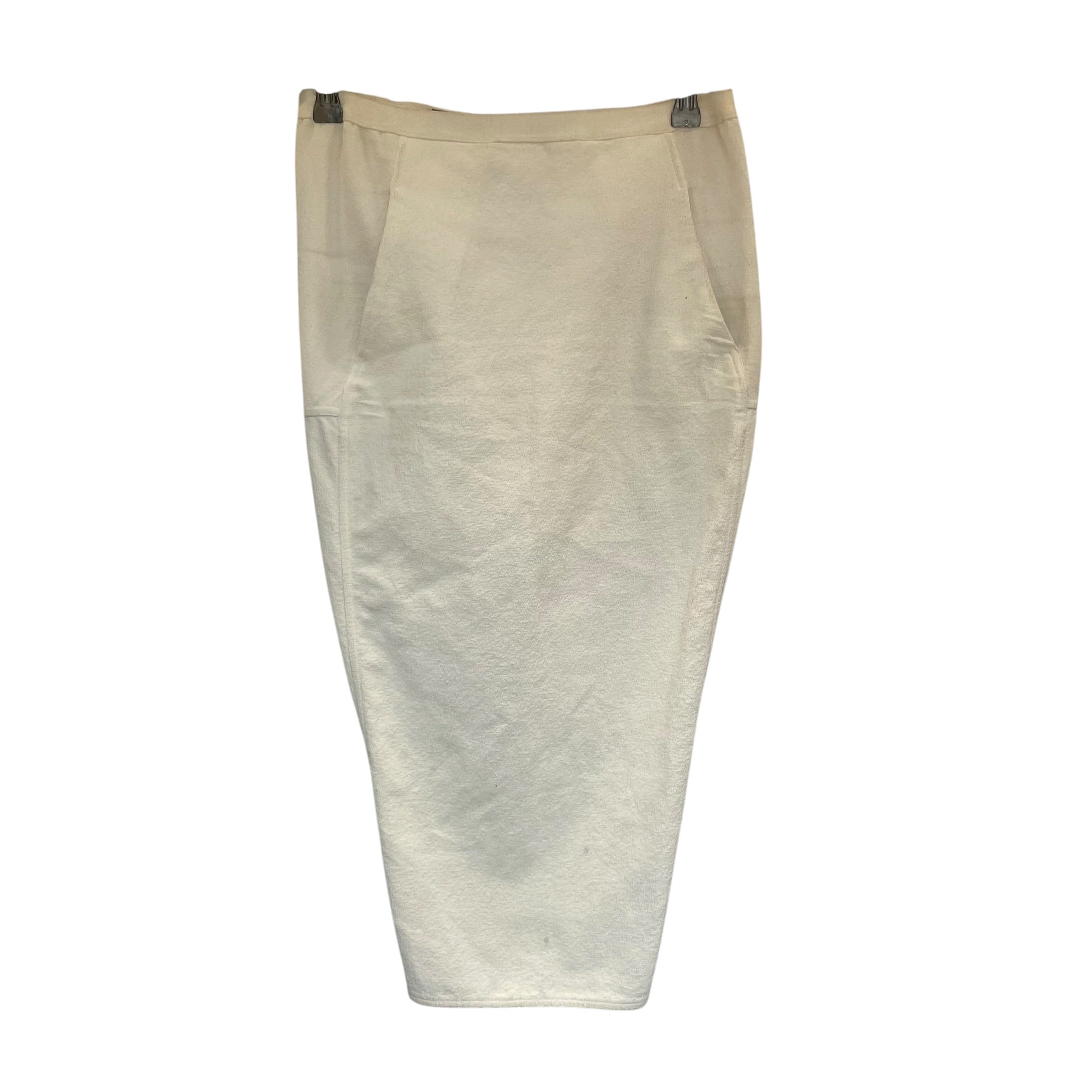Rick Owens/Skirt/34/Cotton/CRM/Walrus/S/S 17 view 2