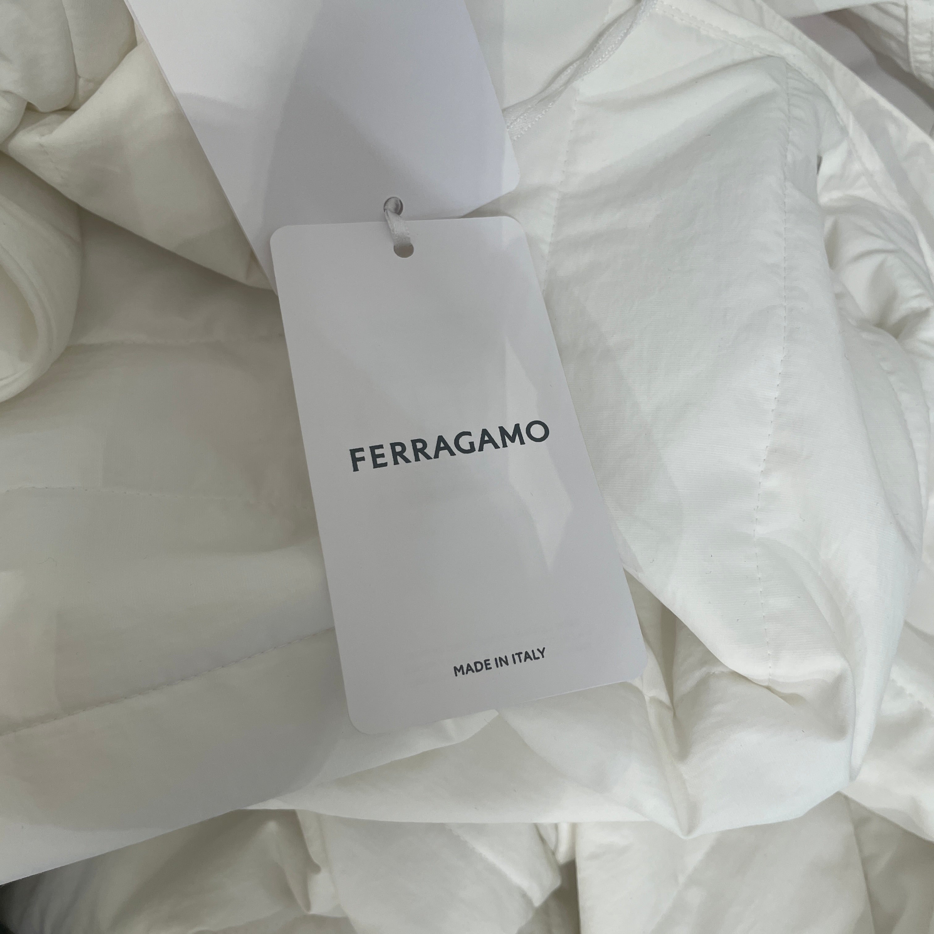 Salvatore Ferragamo/Jacket/56/Nylon/WHT/LAYERED WINDBREAKER view 3