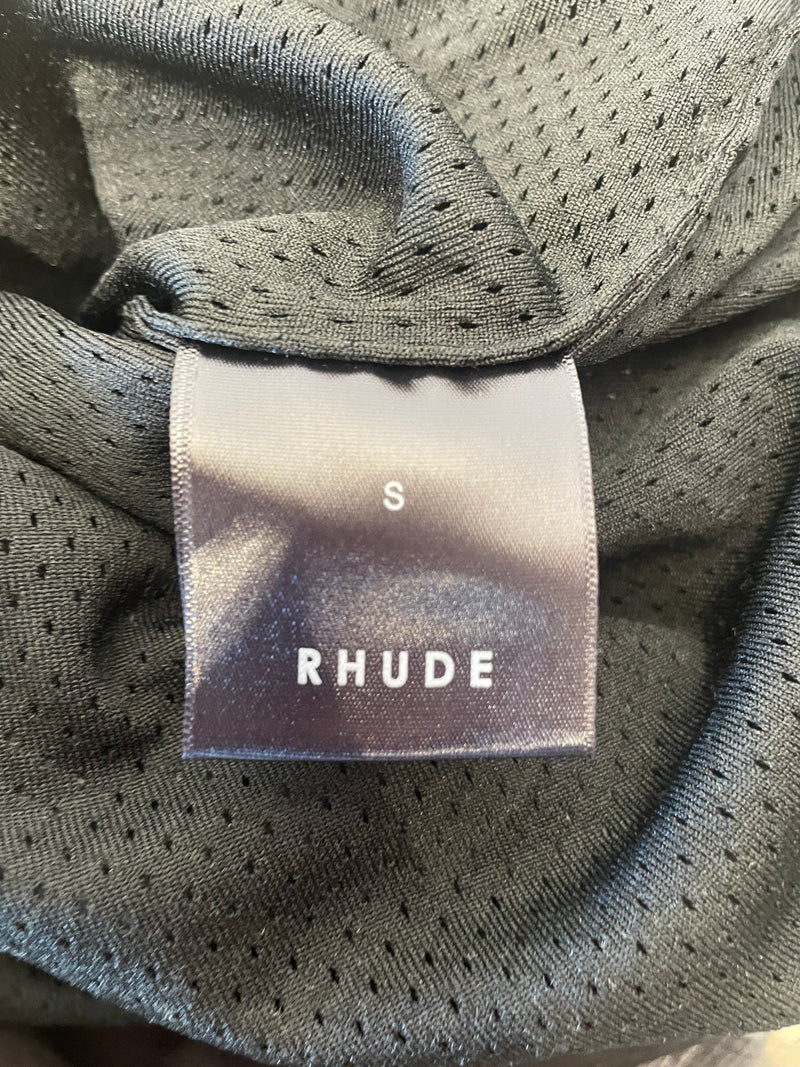 RHUDE/Zip Up Hoodie/S/Plaid/GRY/