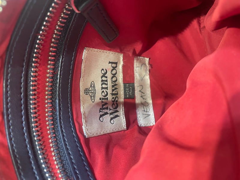 Vivienne Westwood/Cross Body Bag/Leather/NVY/RECYCLED