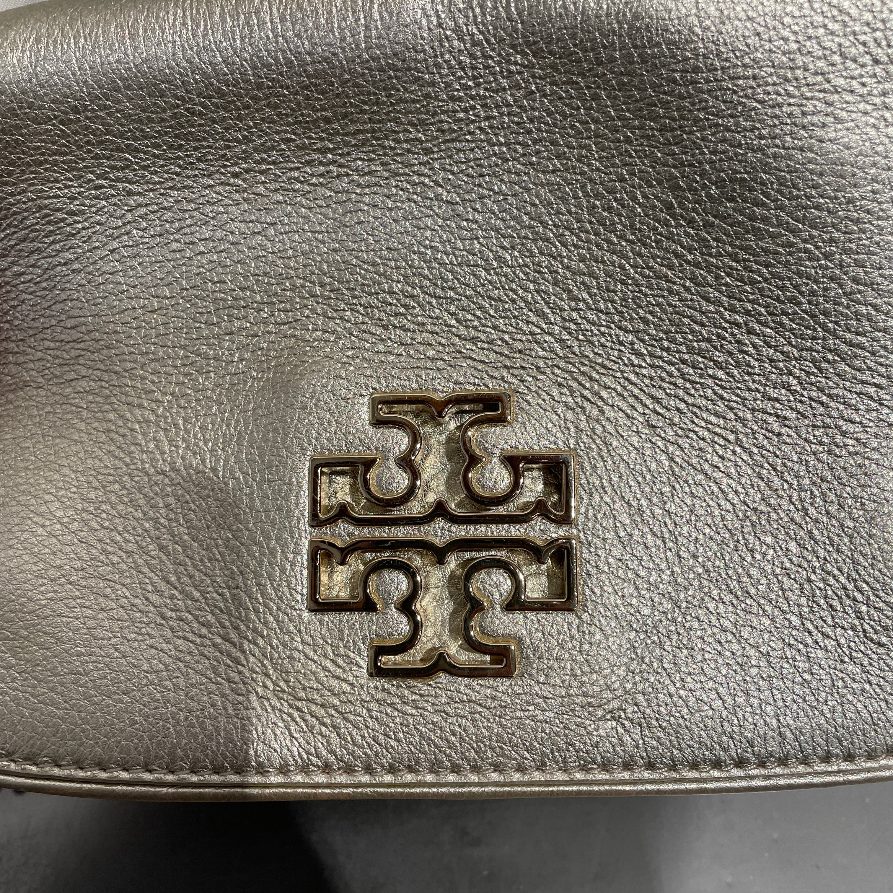TORY BURCH/Cross Body Bag/Leather/GLD/BRITTEN  METALLIC GOLD view 5