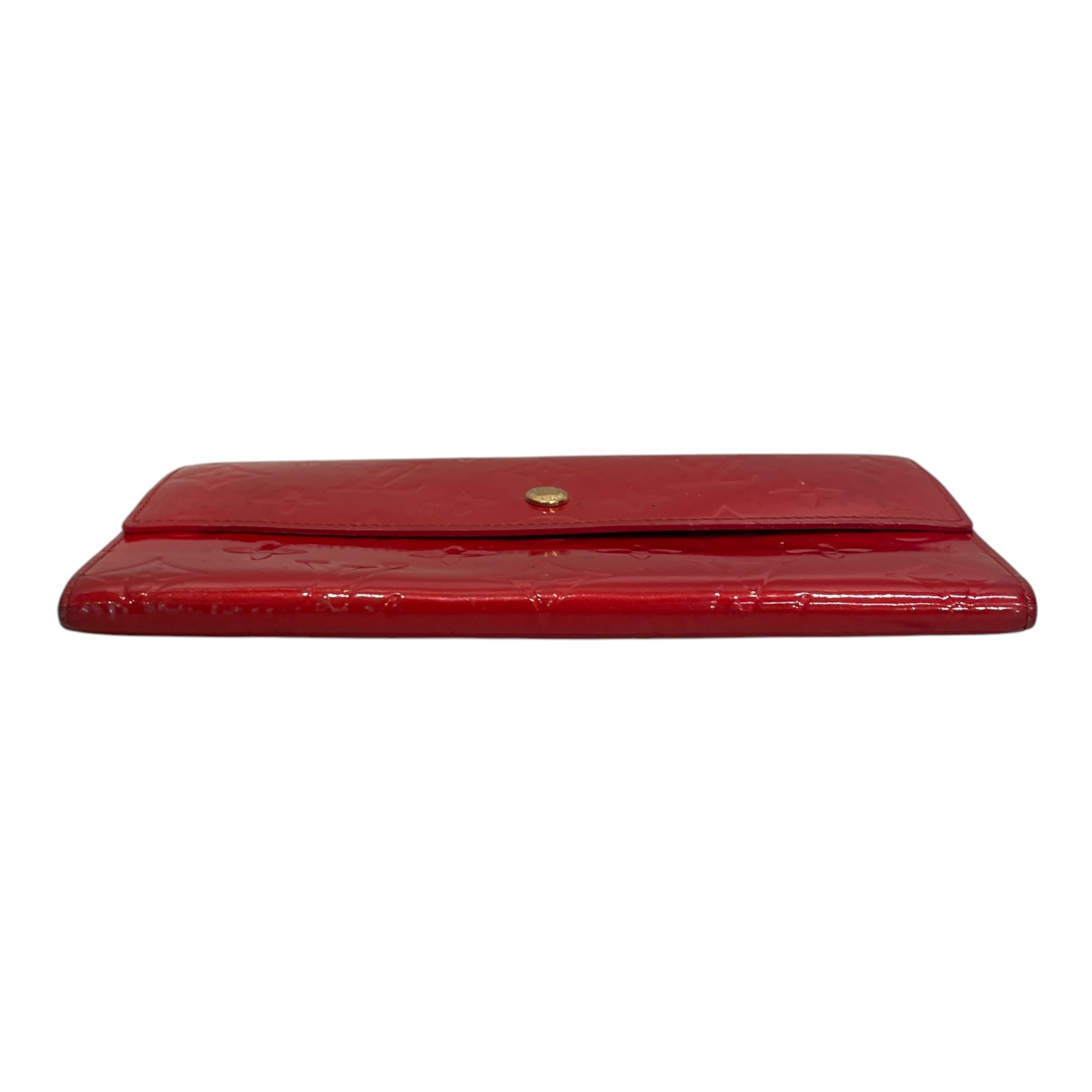 LOUIS VUITTON/Long Wallet/Monogram/Leather/RED/L's/ view 3