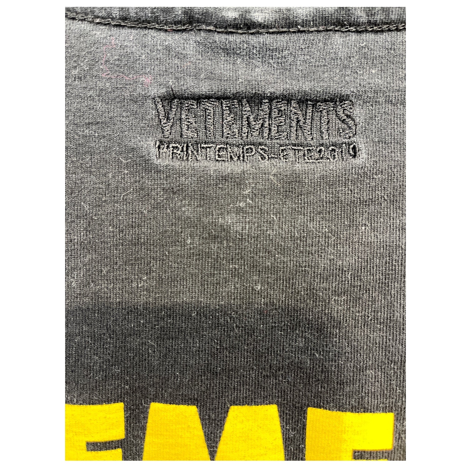 VETEMENTS/T-Shirt/S/Cotton/BLK/metallverabeitung gmbh tee view 4