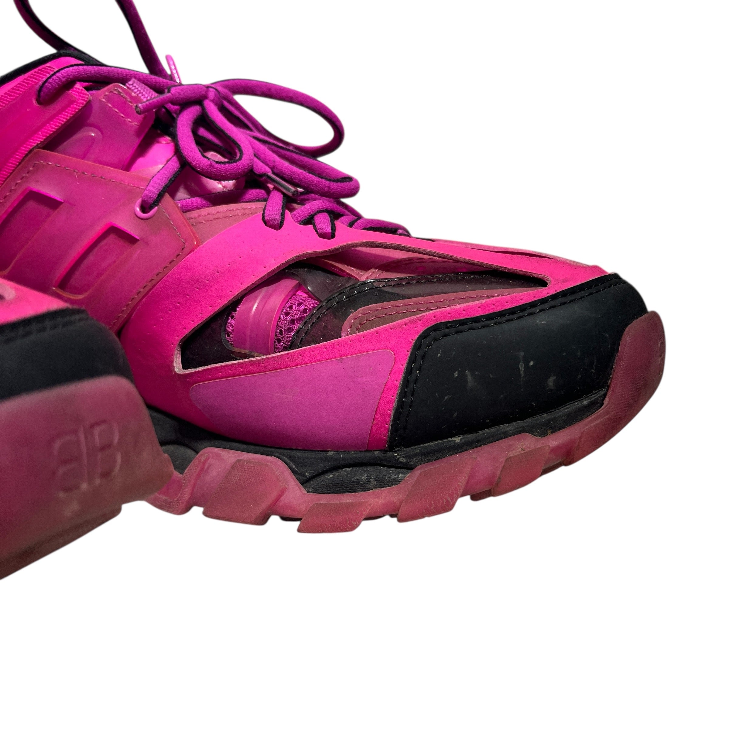 BALENCIAGA/Low-Sneakers/US 12/Cotton/PNK/TRACK CLEAR SOLE DARK PINK view 5