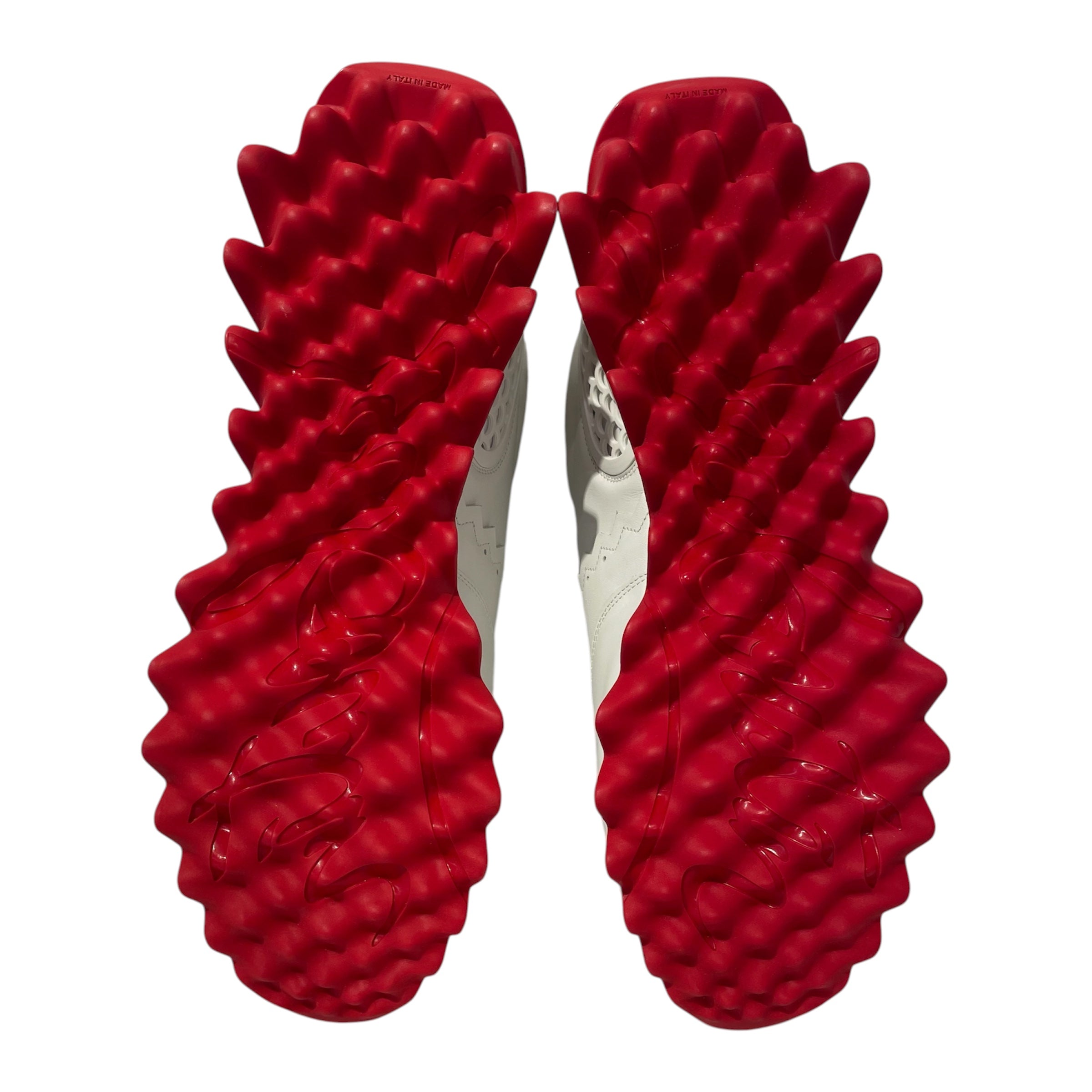 Christian Louboutin/Low-Sneakers/EU 46/Leather/WHT/cl paris loubishark flat view 3