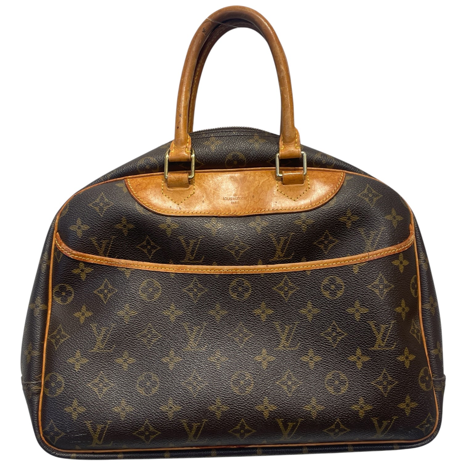 LOUIS VUITTON/Hand Bag/Leather/BRW/DEAUVILLE view 1