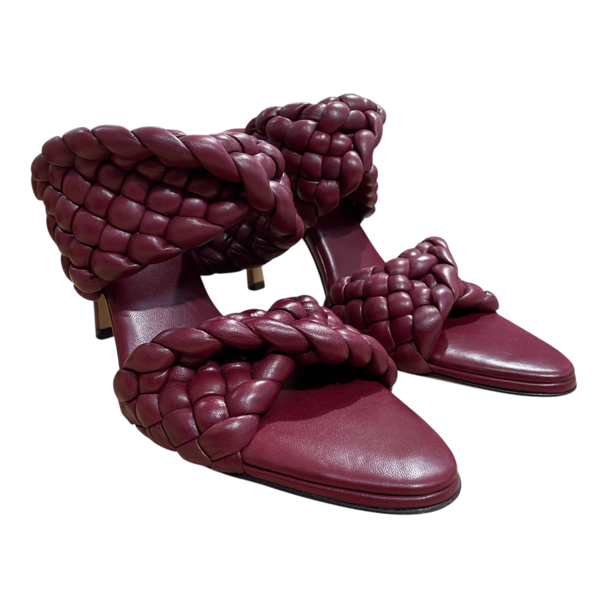BOTTEGA VENETA/Heels/EU 38.5/Leather/BRD/Basket Twist Weave view 1