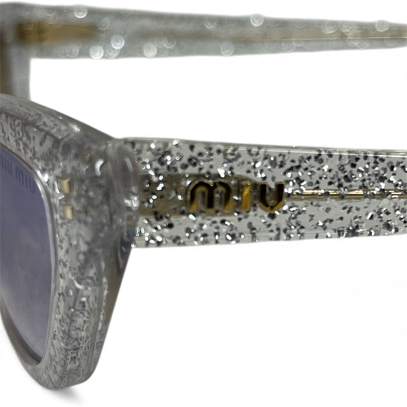 MIU MIU/Sunglasses/OS/Plastic/SLV/SPARKLES