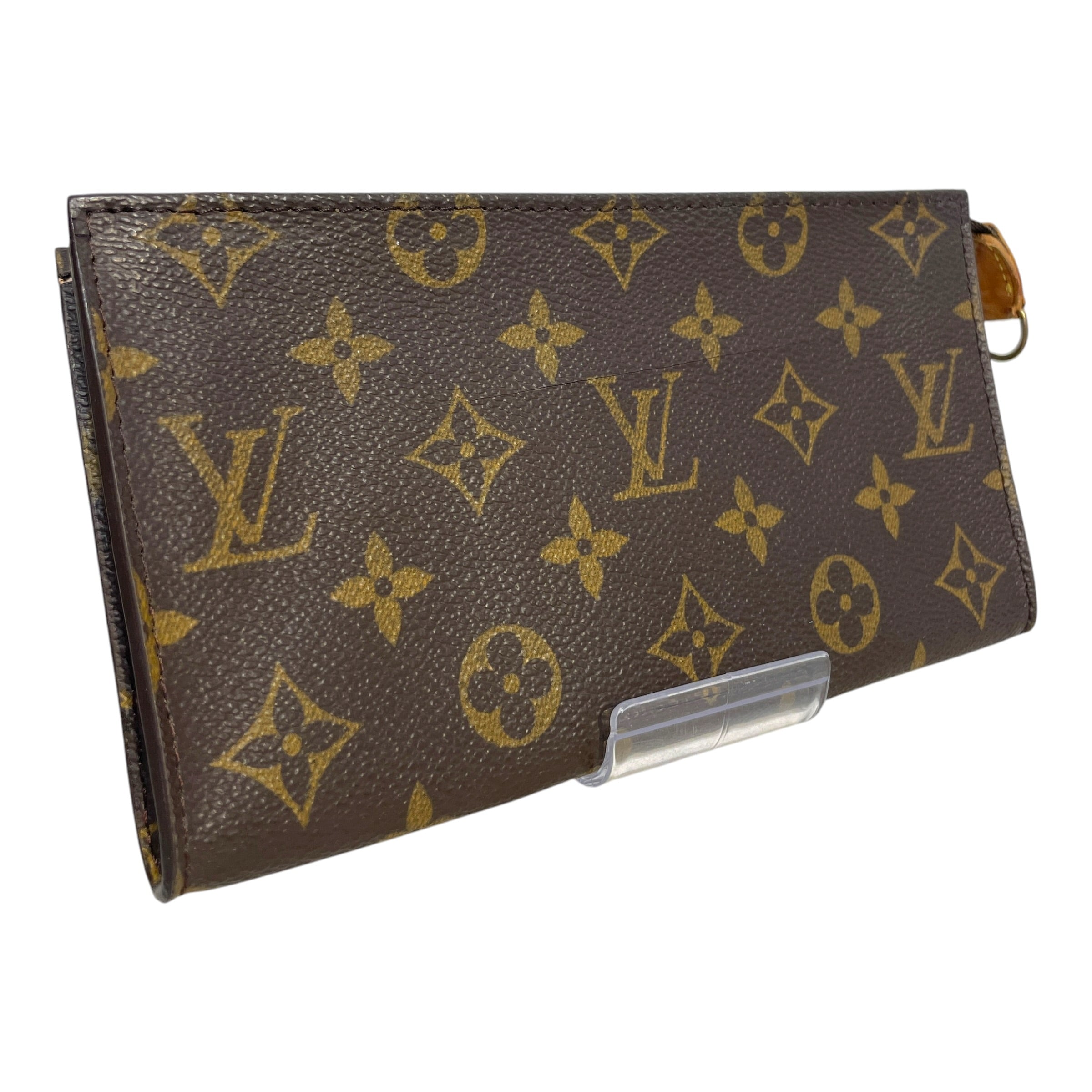 LOUIS VUITTON/Hand Bag/Monogram/Leather/BRW/Petite Bucket Pouch view 2