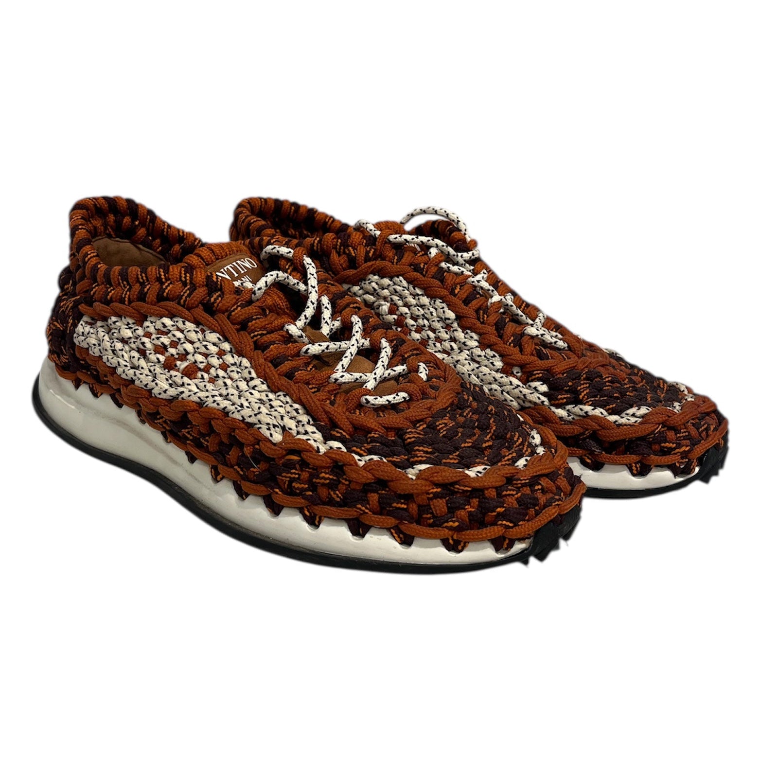 VALENTINO GARAVANI/Low-Sneakers/EU 41/ORN/paracord red org view 1