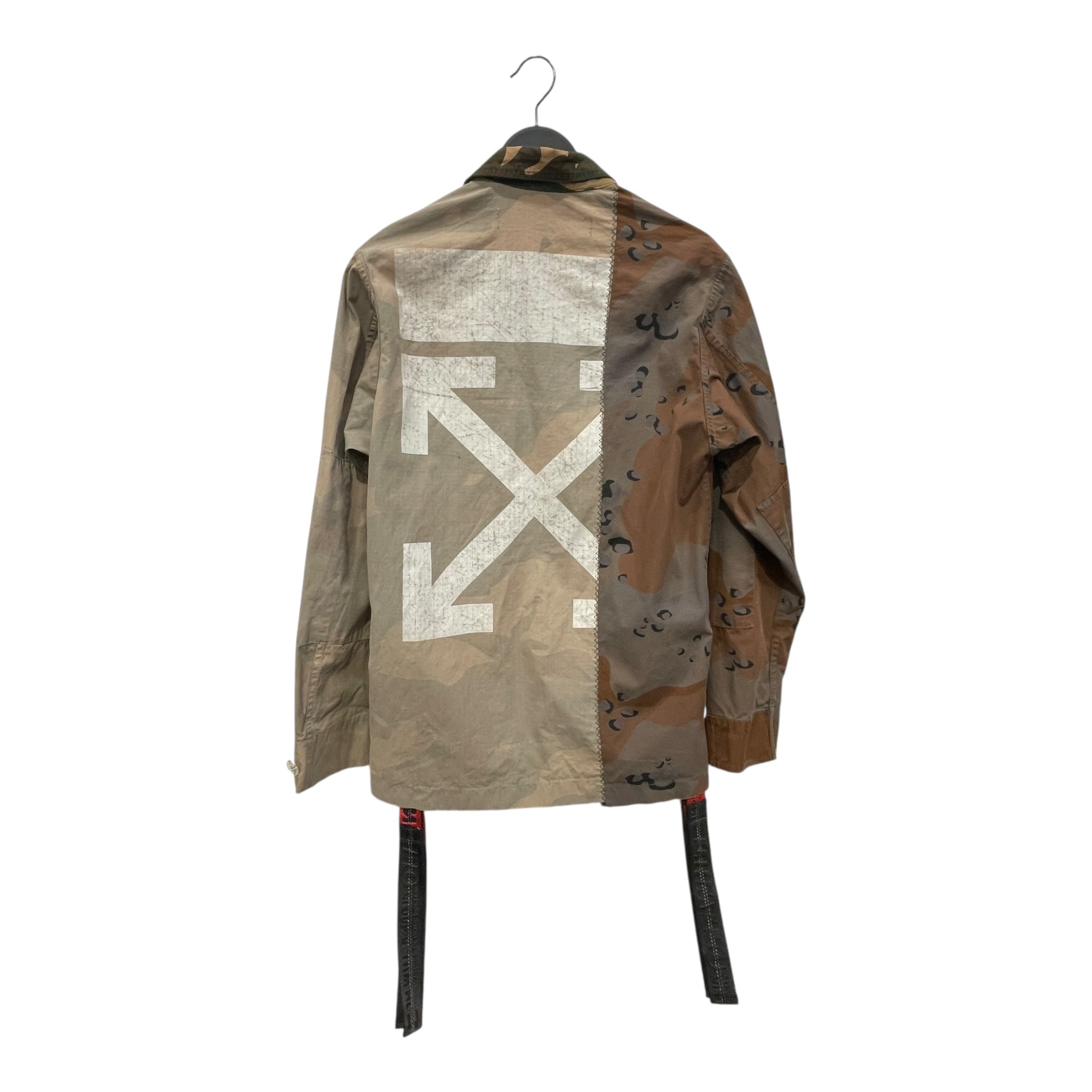 OFF-WHITE/LS Shirt/XS/Cotton/GRN/Camouflage/PATCH-WORK view 2