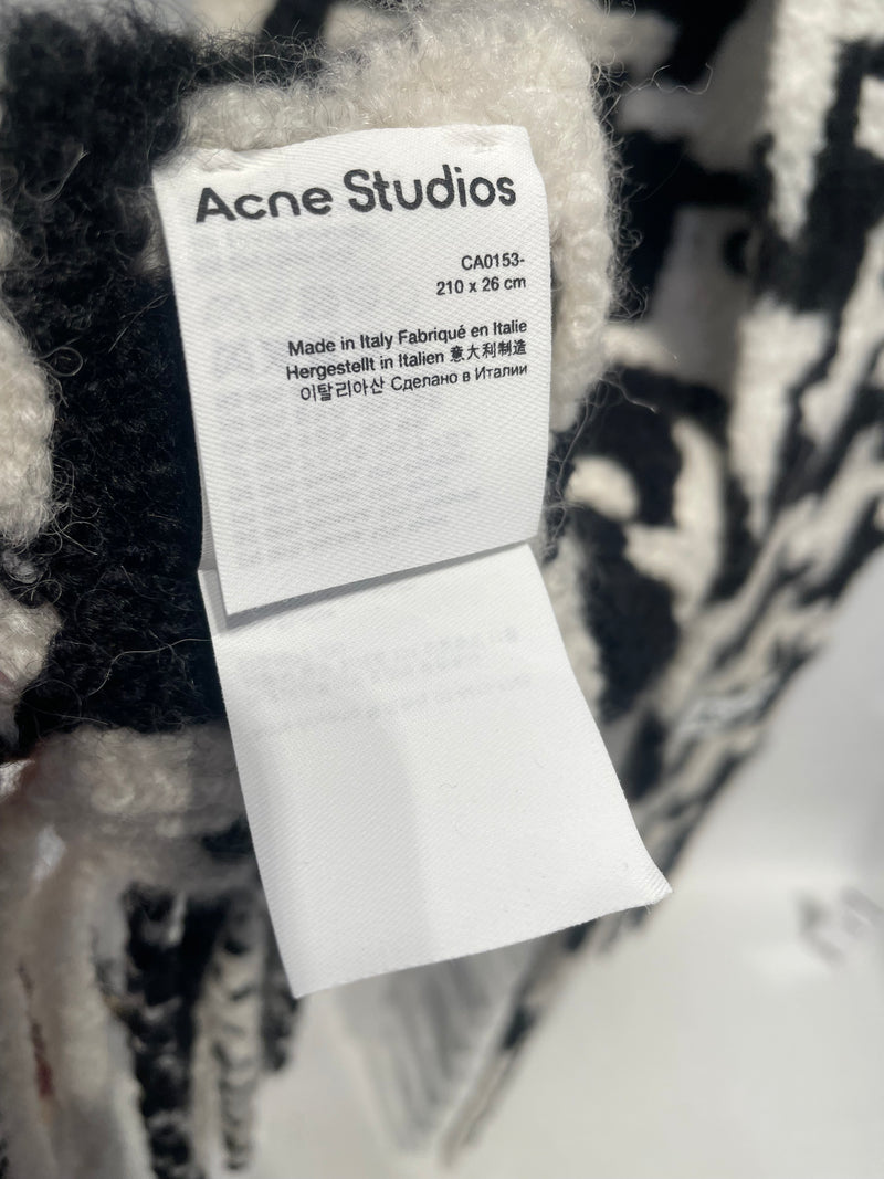 Acne Studios/Scarve/Hombre Check/Cotton/WHT/