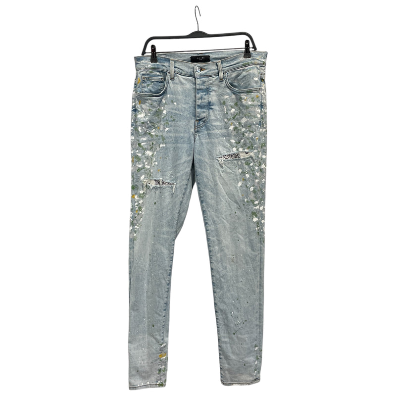 AMIRI/Skinny Pants/33/Denim/IDG/Paint Splatter