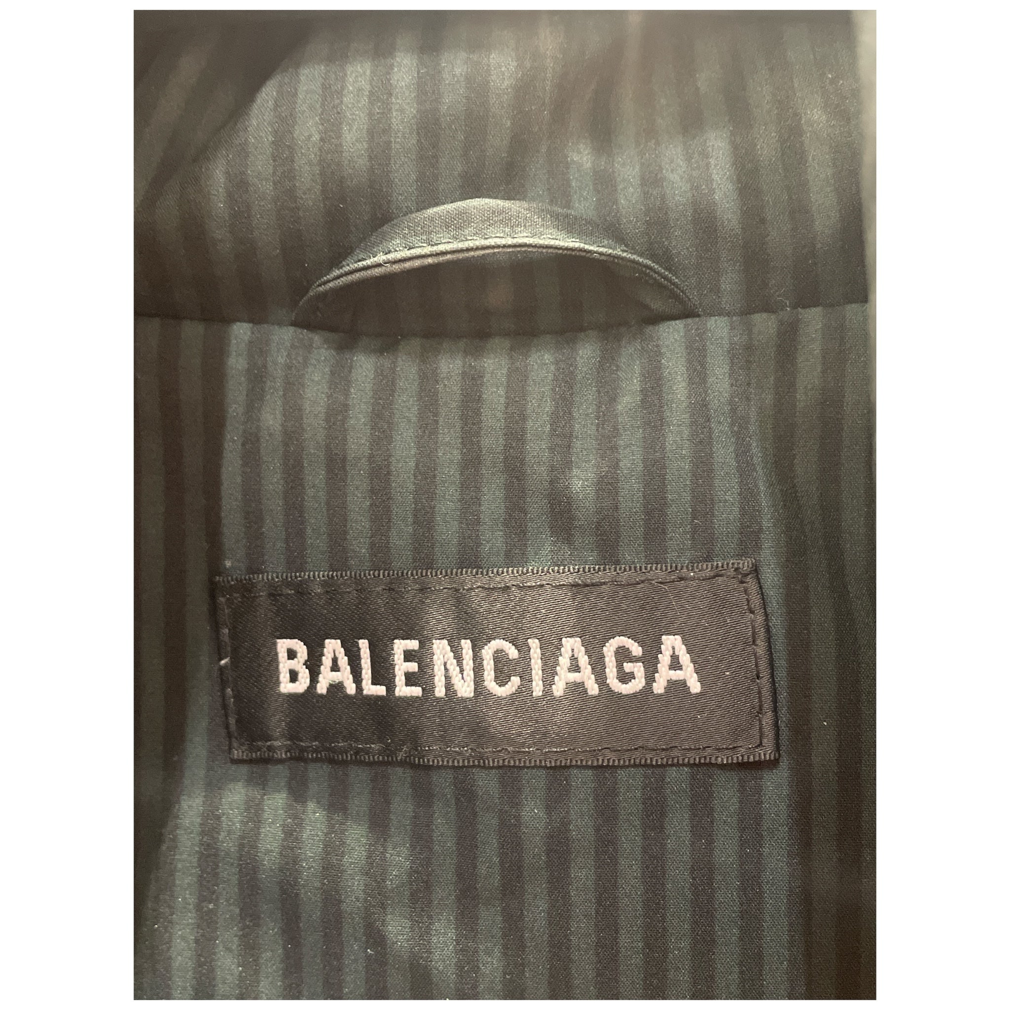 BALENCIAGA/Puffer Jkt/44/Nylon/GRN/Stripe/STRIPED PUFFER view 3