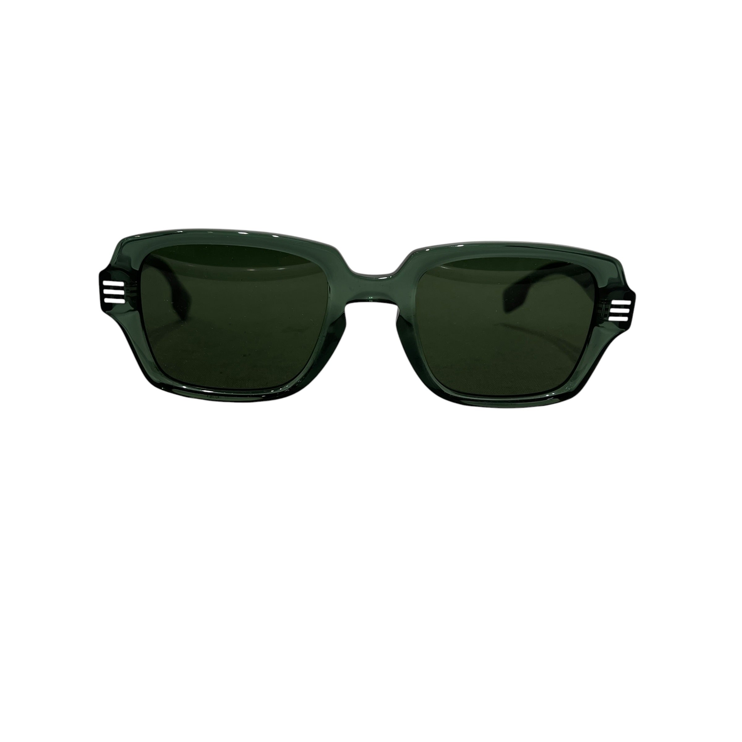 BURBERRY LONDON/Sunglasses/Plastic/GRN/GREEN RECTANGLE FRAME view 1