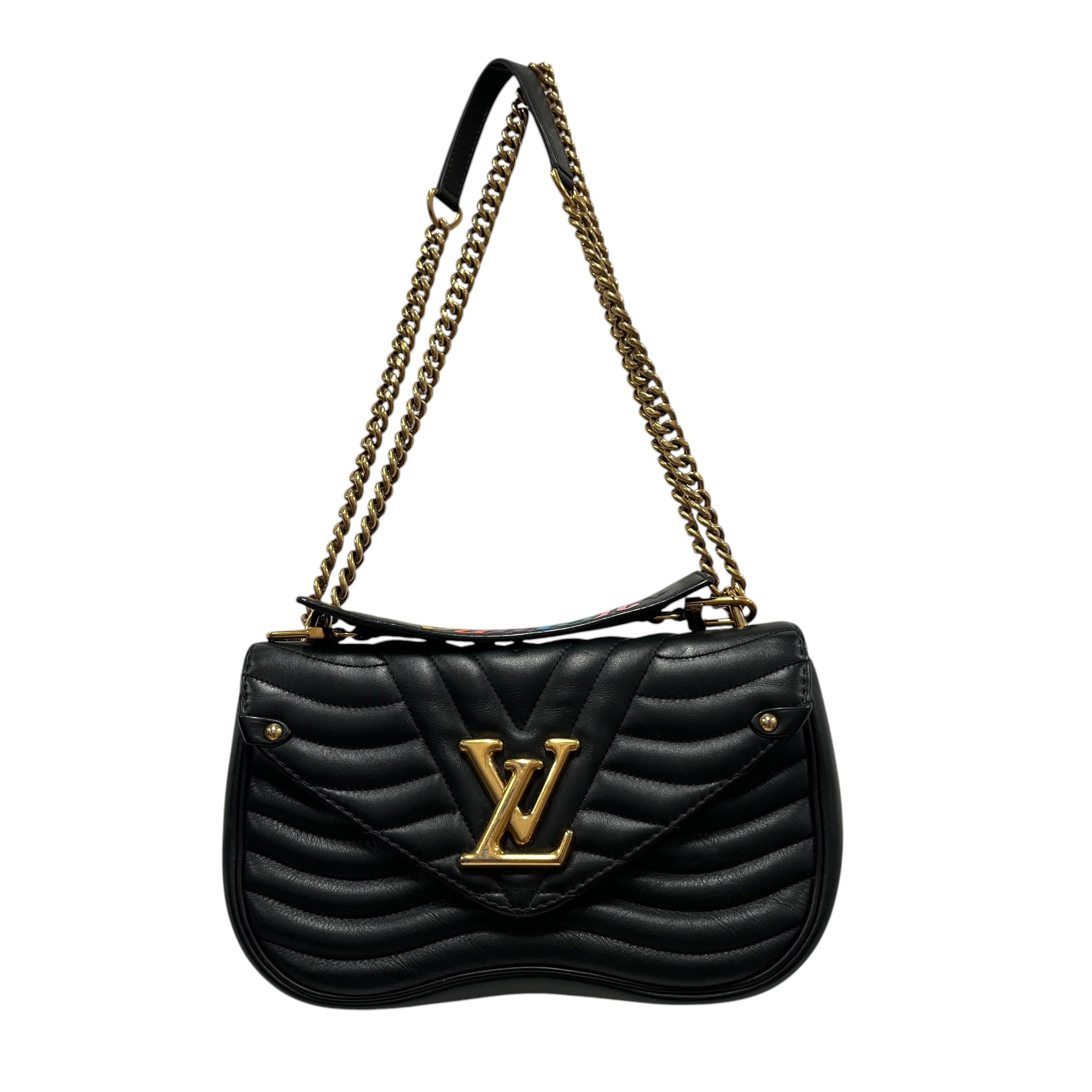 LOUIS VUITTON/Cross Body Bag/Leather/BLK/NEW WAVE CHAIN RAINBOW MONO view 1