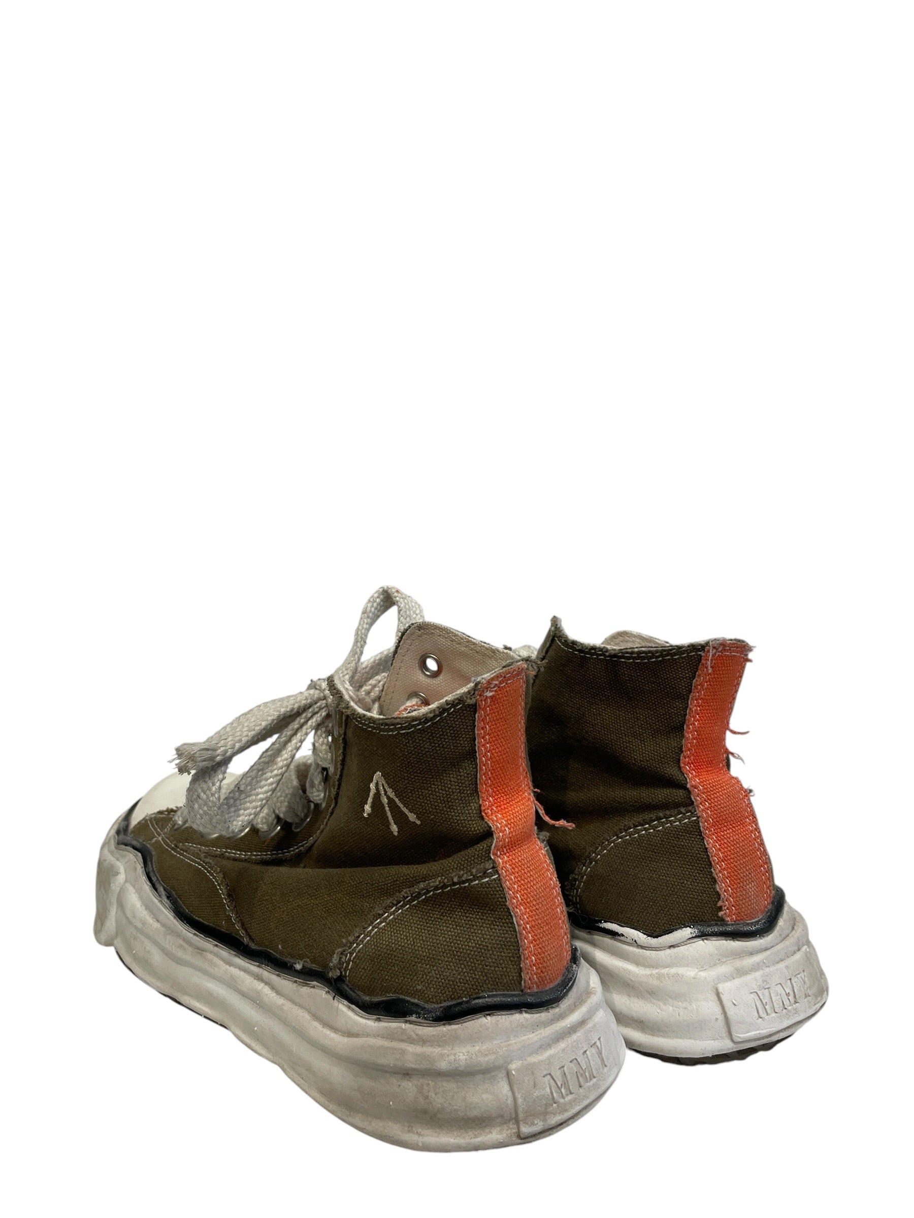 MIHARA YASUHIRO/Hi-Sneakers/EU 38/Cotton/MLT/ORANGE PATCH BACK view 2