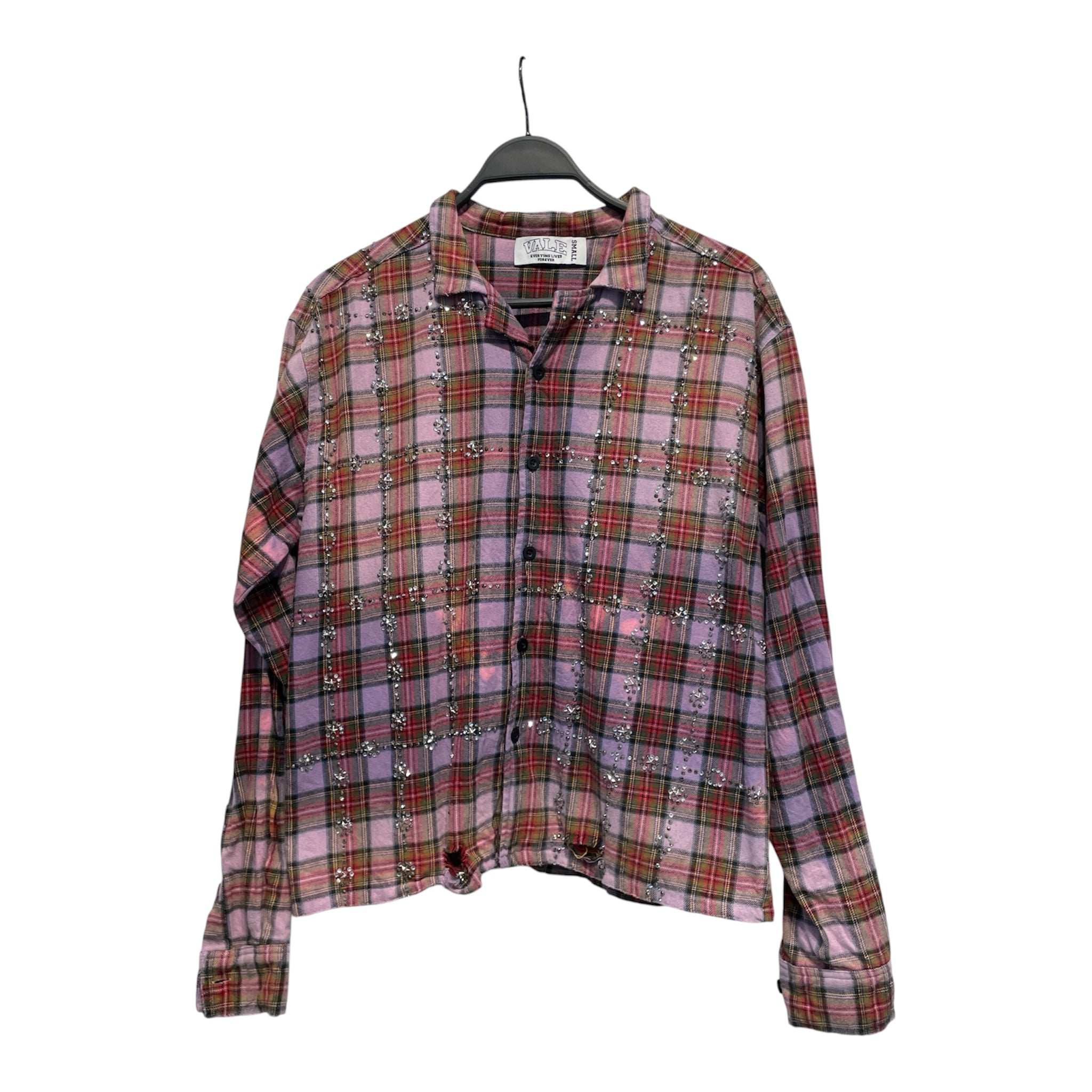 Vale Forever/Flannel Shirt/S/Cotton/PPL/Plaid/jewel view 1