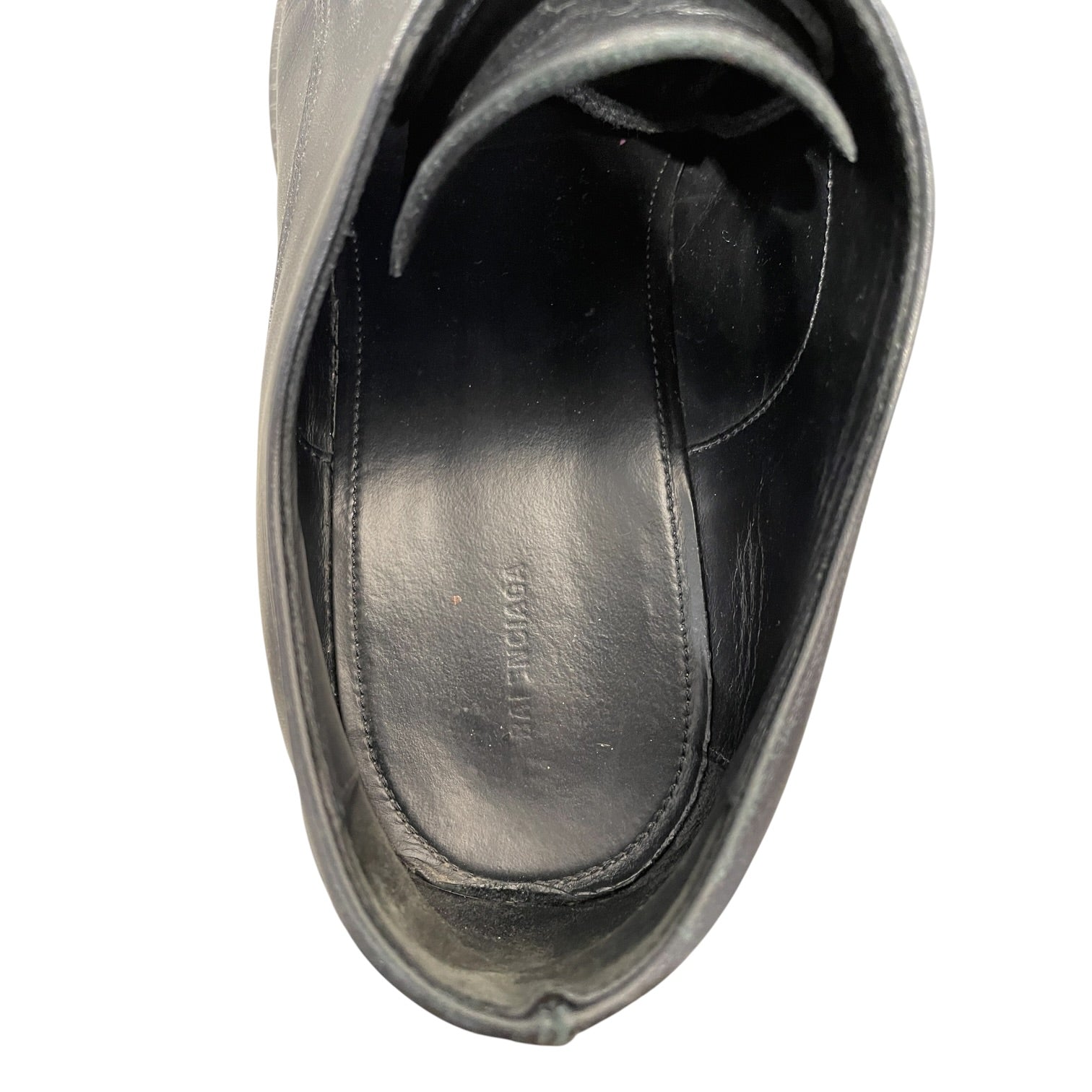 BALENCIAGA/Low-Sneakers/EU 43/Leather/BLK/rhino derby view 3