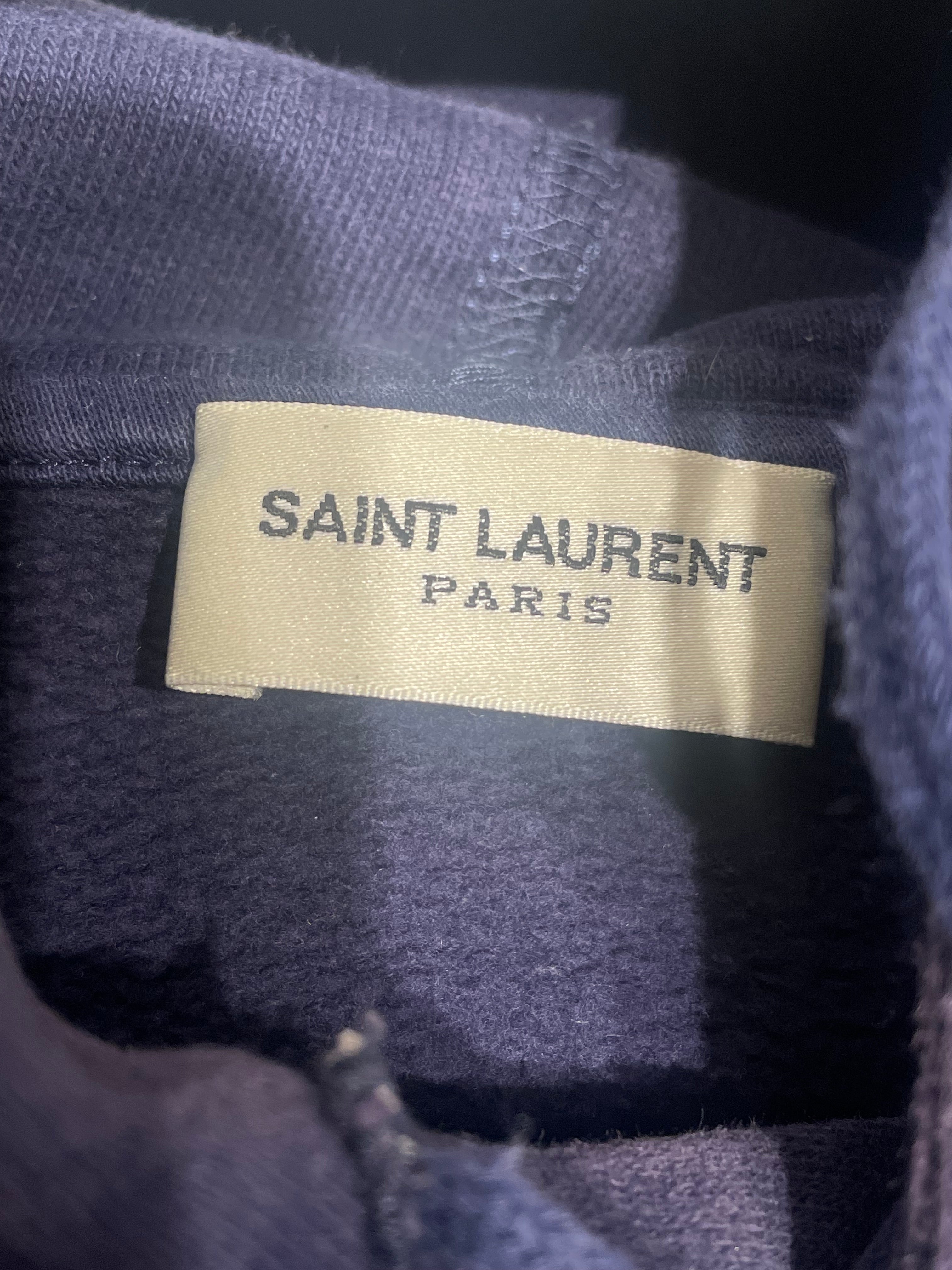 SAINT LAURENT/Hoodie/S/Cotton/NVY/Amour Cruel Hoodie view 3