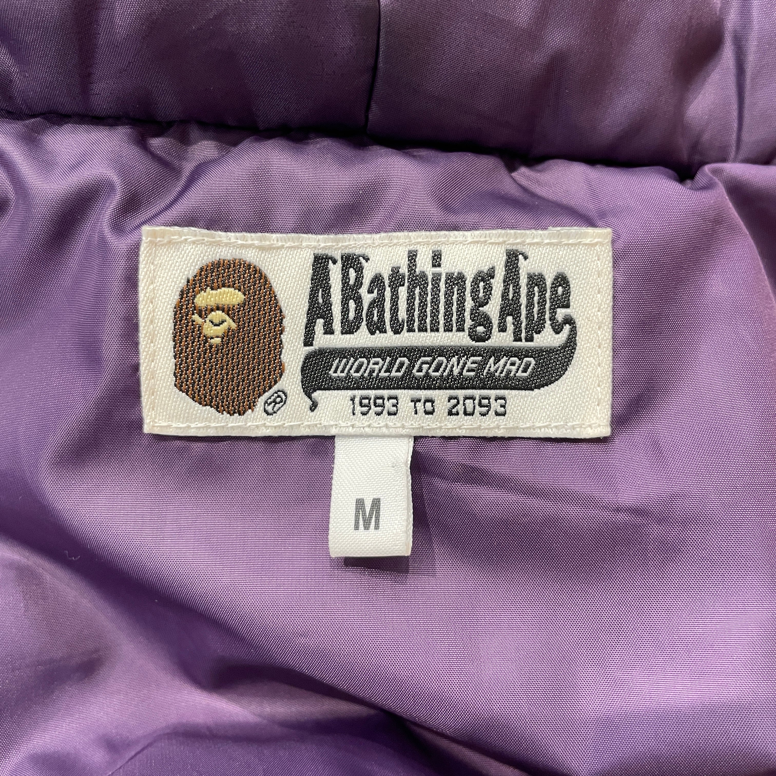 A BATHING APE/Puffer Jkt/M/Polyester/PPL/Graphic/SDHARK BATTED view 5