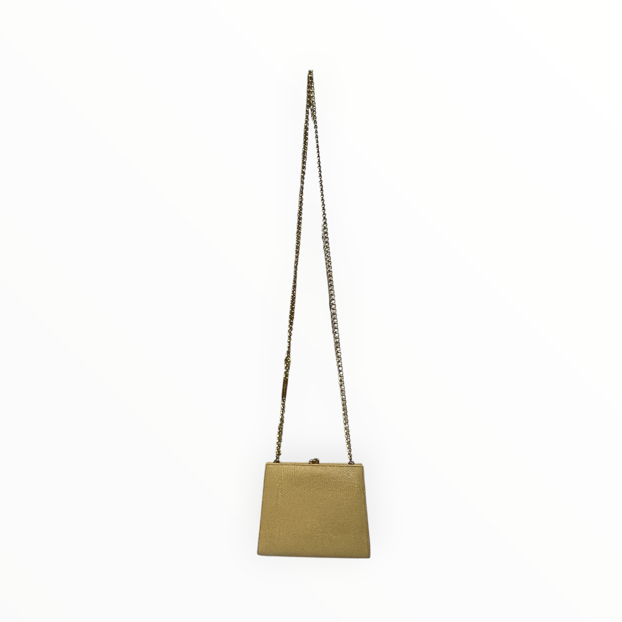 Salvatore Ferragamo/Cross Body Bag/Leather/BEG/vara bow mini chain view 2